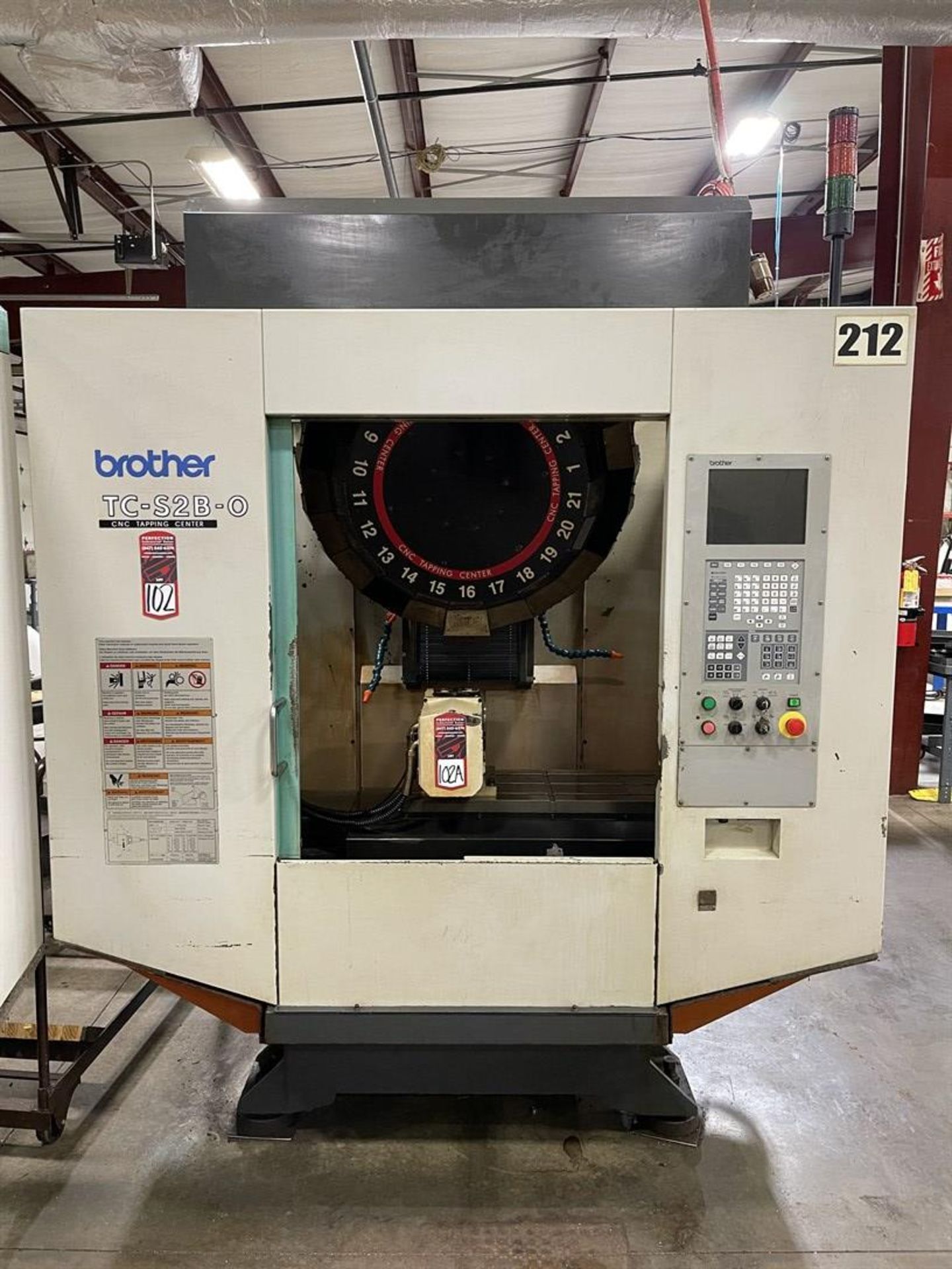 2003 BROTHER TC-S2B-O CNC Tapping Center, s/n 111344, 12.5" x 31.5" Table, 21-ATC, BT30 Taper, 27. - Image 2 of 7