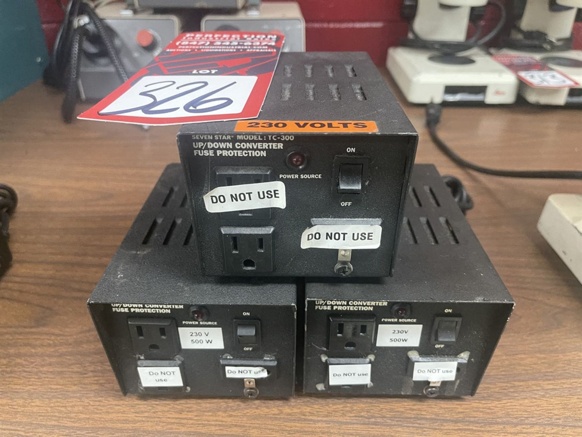 Lot of (3) SEVEN STAR TC300 and TC500 Up/Down Converters