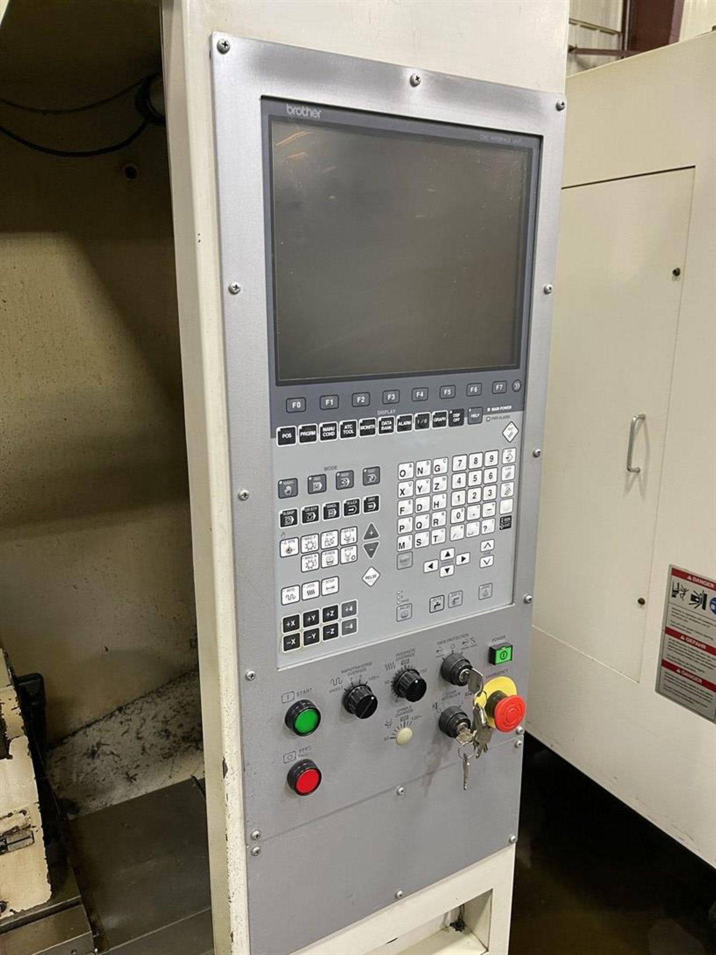 2006 BROTHER TC-S2C-O CNC Tapping Center, s/n 112223, 12.5" x 31.5" Table, 20-ATC, BT30 Spindle - Image 6 of 7