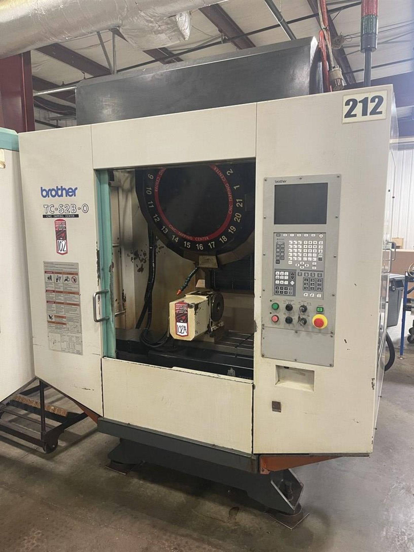 2003 BROTHER TC-S2B-O CNC Tapping Center, s/n 111344, 12.5" x 31.5" Table, 21-ATC, BT30 Taper, 27.