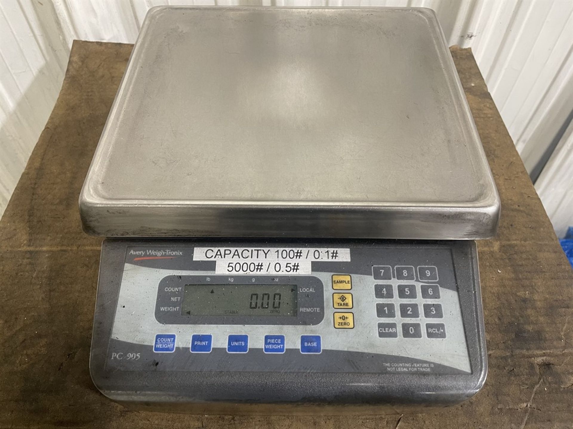 WEIGH-TRONIX Floor Scale w/ AVERY Weigh-Tronix PC905 Bench Top Scale - Image 3 of 3