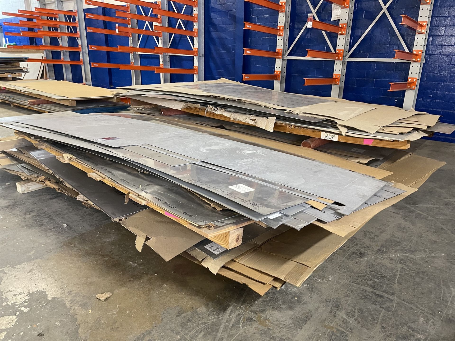 Lot of (2) Stacks of Assorted Sheet Stock Including 301 and 304 Stainless Sheet Stock and Assorted - Image 2 of 4