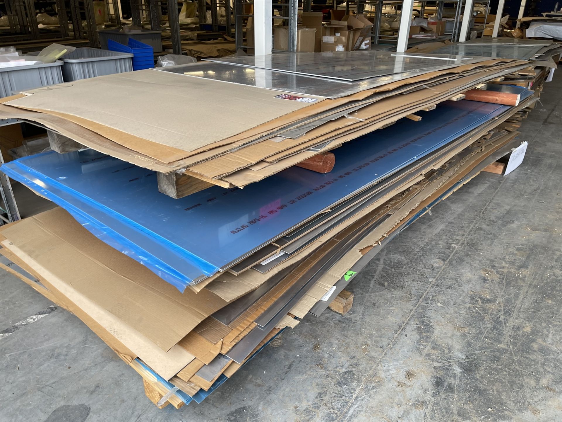 Lot Comprising Stack of Assorted 7075-T6 Aluminum Sheet Stock - Image 2 of 4