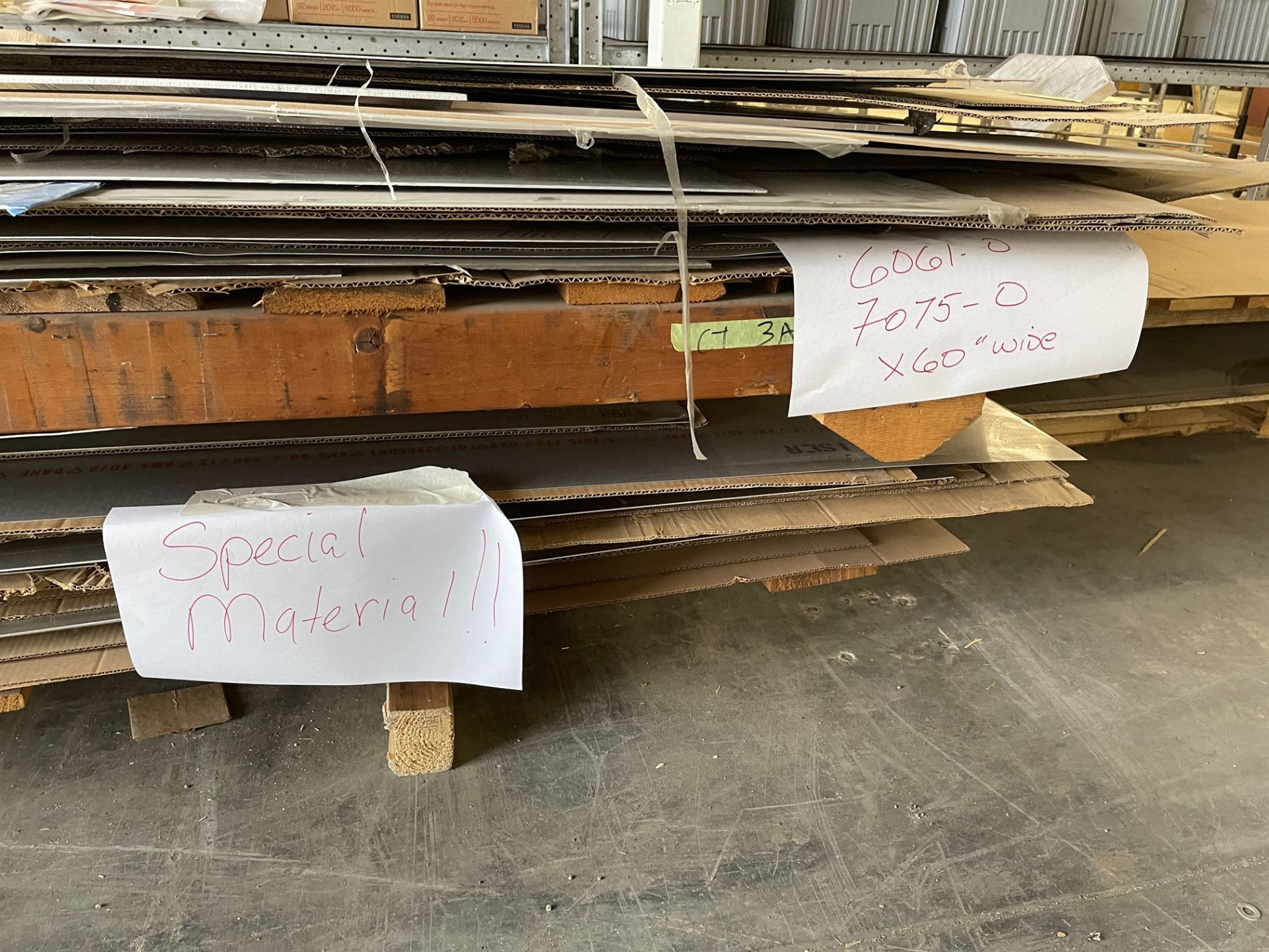 Lot Comprising Stack of Assorted Specialty Aluminum Sheet Stock, Including 2024-T81, 7475-T761, - Image 4 of 5