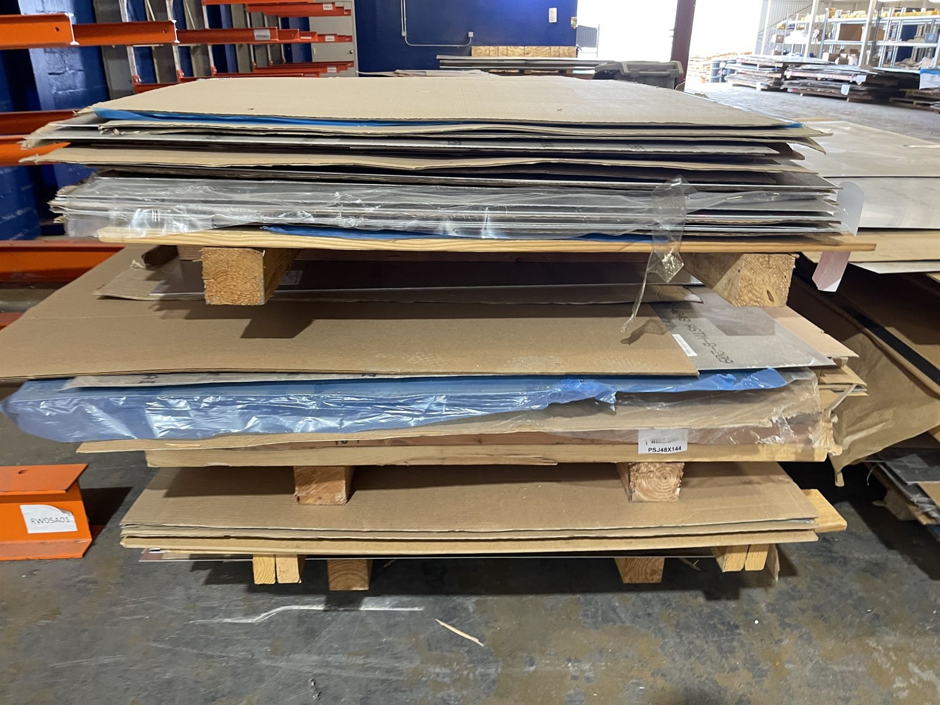 Lot Comprising (2) Stacks of Assorted 7075-0 Bare and Clad Aluminum Sheet Stock - Image 6 of 7