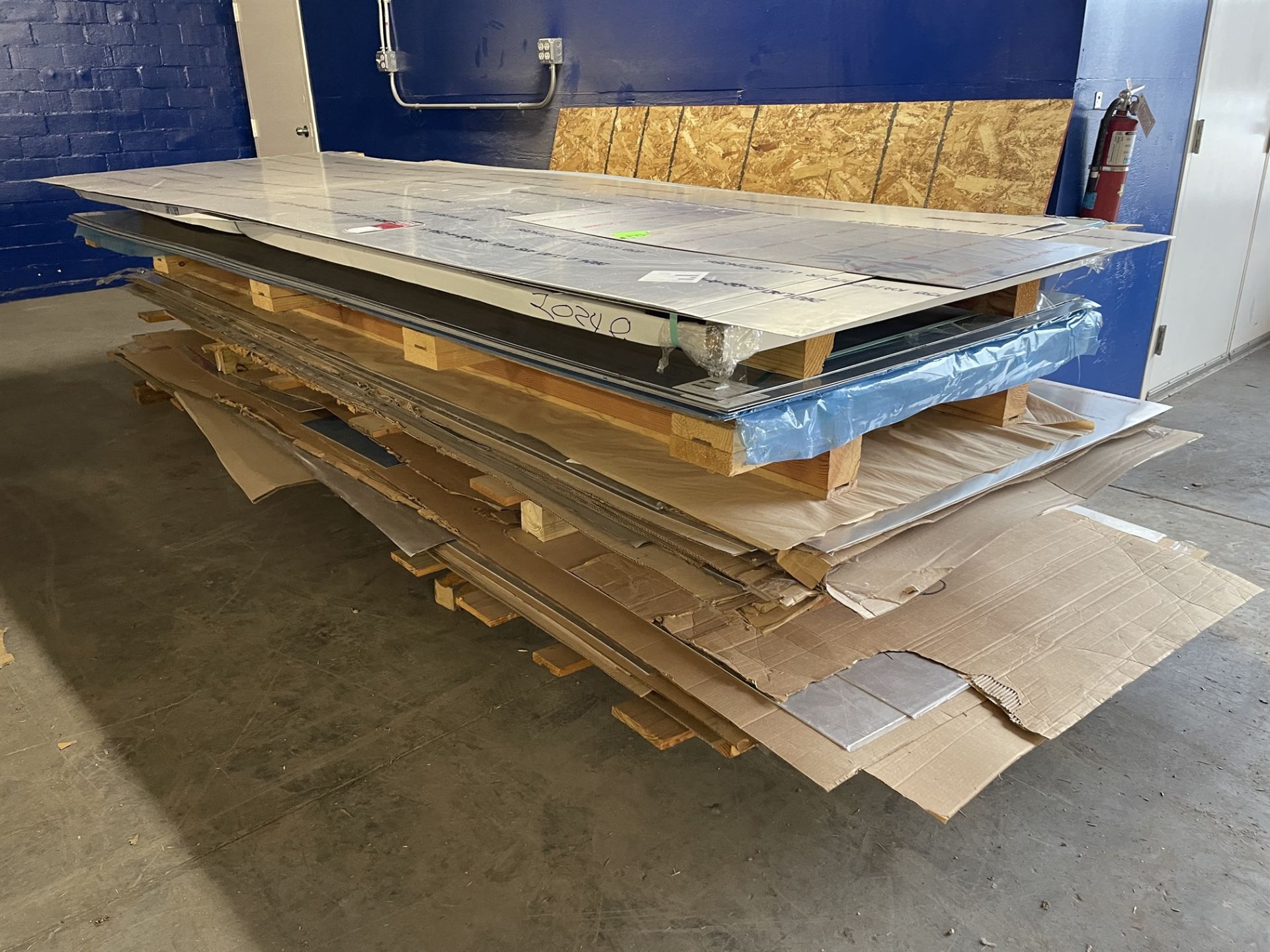 Lot Comprising Stack of Assorted 2024-0 Aluminum Bare and Clad Sheet Stock