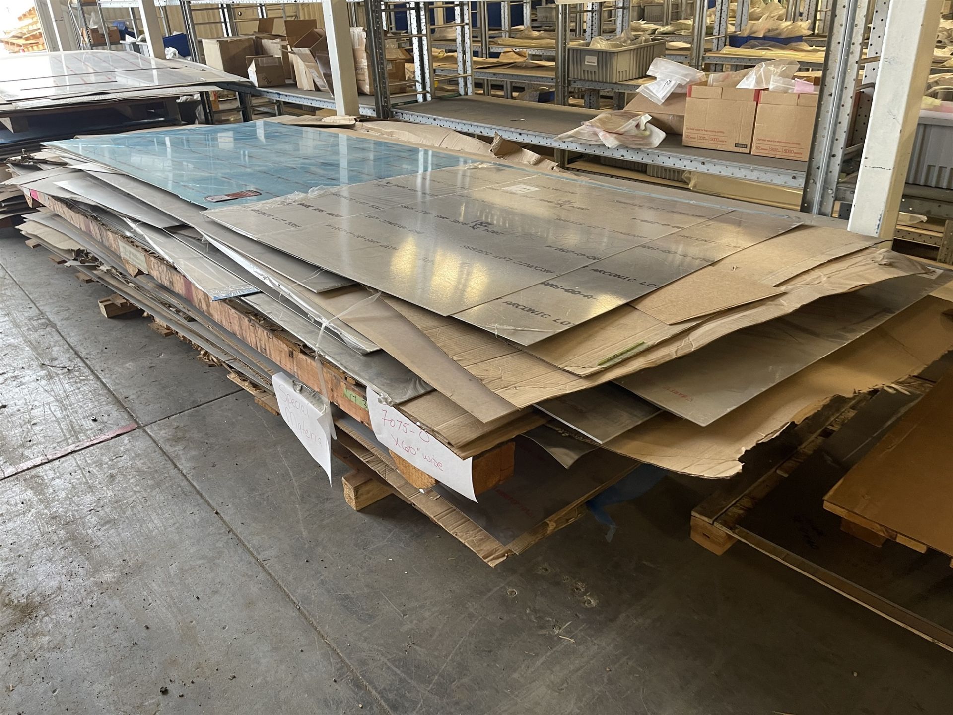 Lot Comprising Stack of Assorted Specialty Aluminum Sheet Stock, Including 2024-T81, 7475-T761, - Image 2 of 5