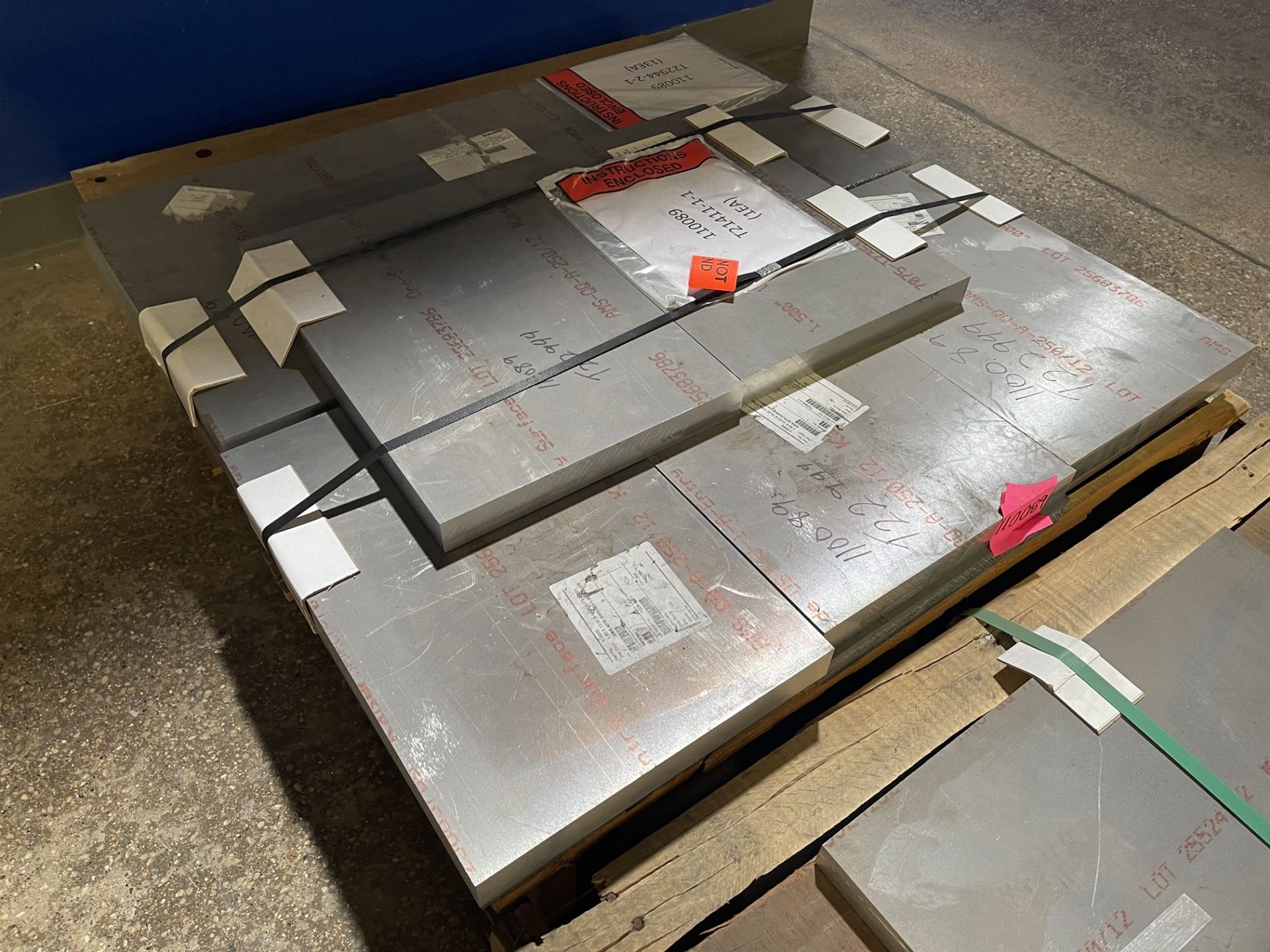 Lot of Assorted 7075-T7351 Aluminum Block w/ Certs - Image 5 of 9
