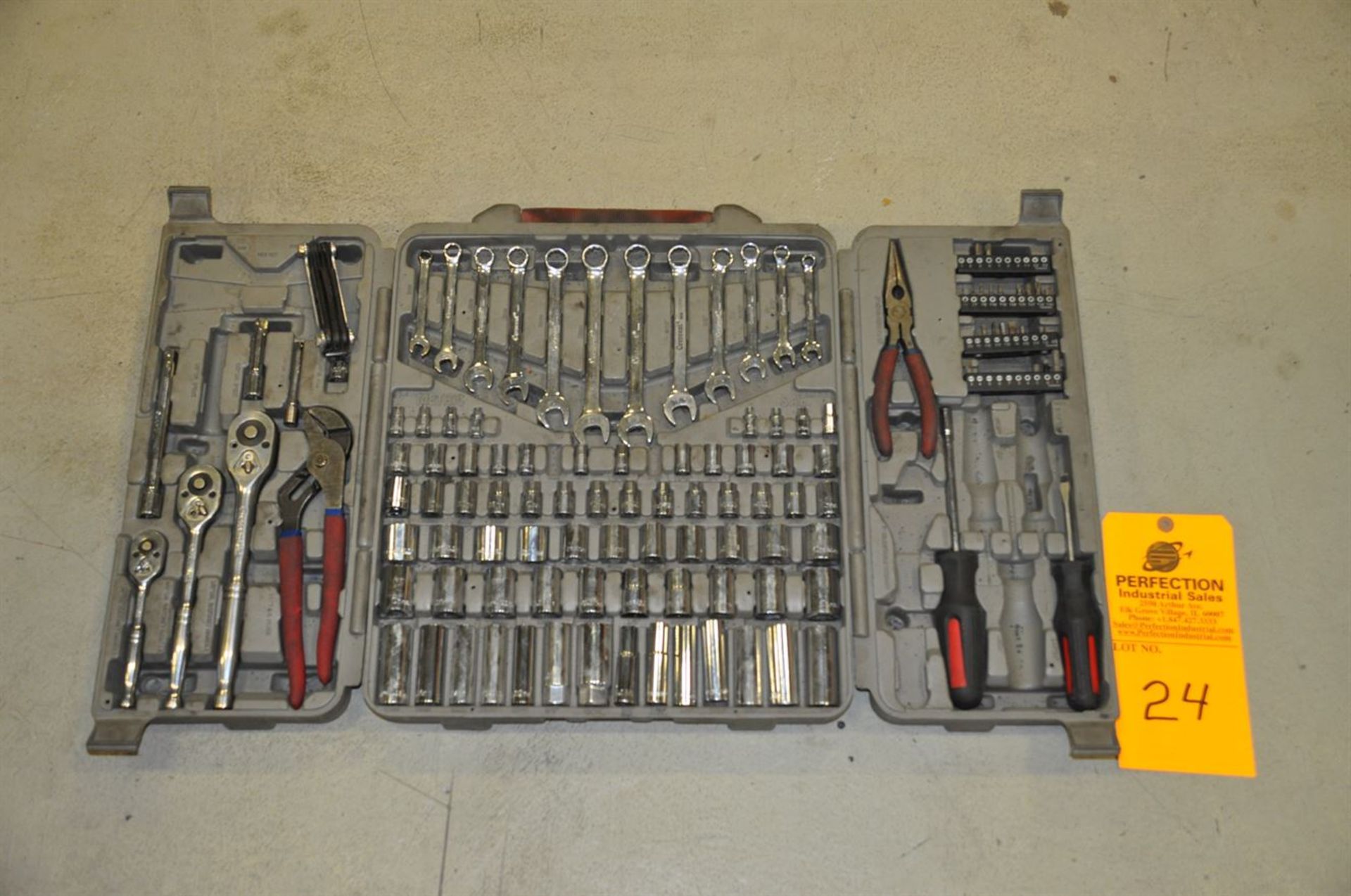 Crescent Wrench and Socket set, near complete