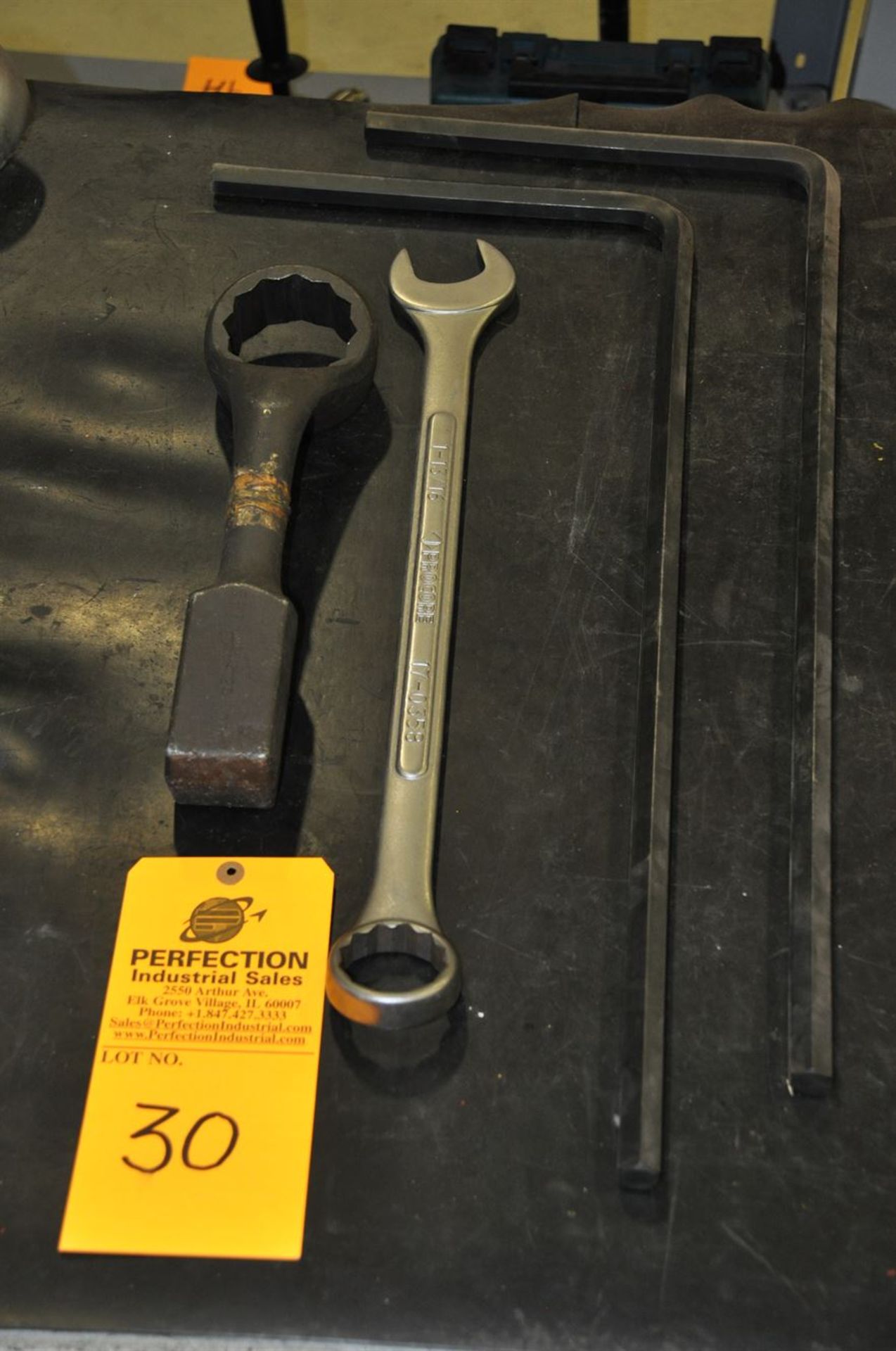 Assorted Wrenches 2-3/4" Hammer wrench, 1-13/16" combo wrench