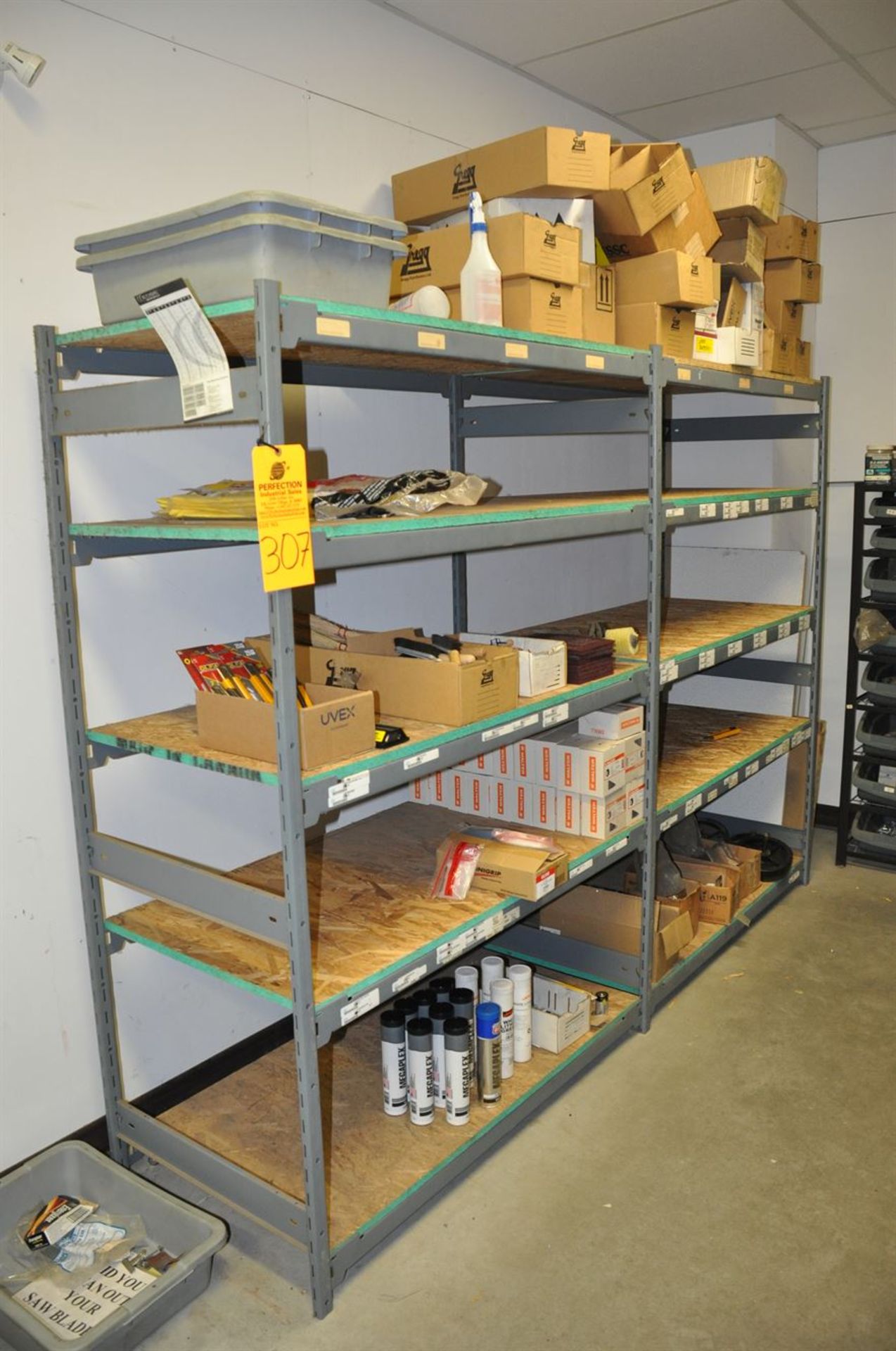 Storage shelving, 2 sections