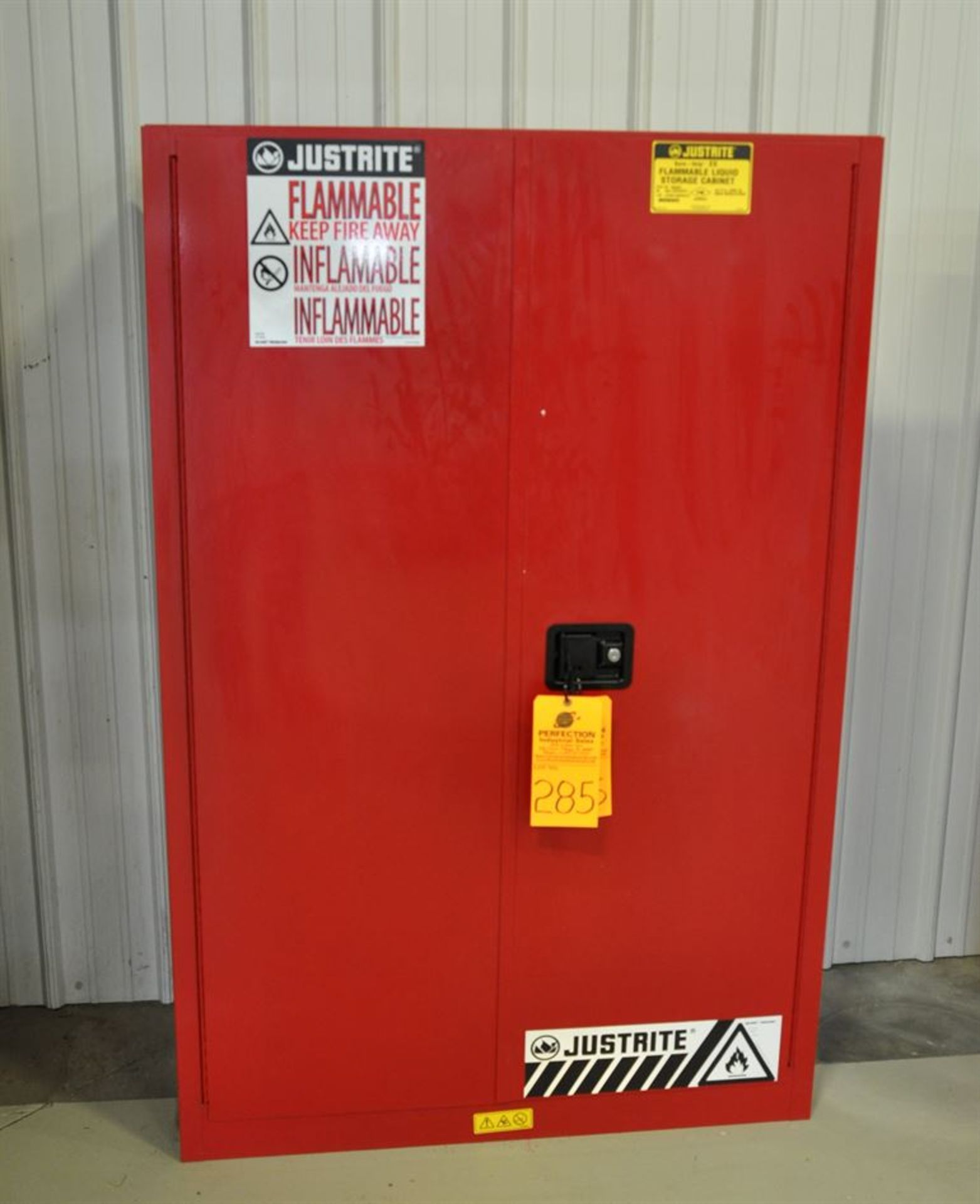 Flammable Materials Storage Cabinets, excluding contents