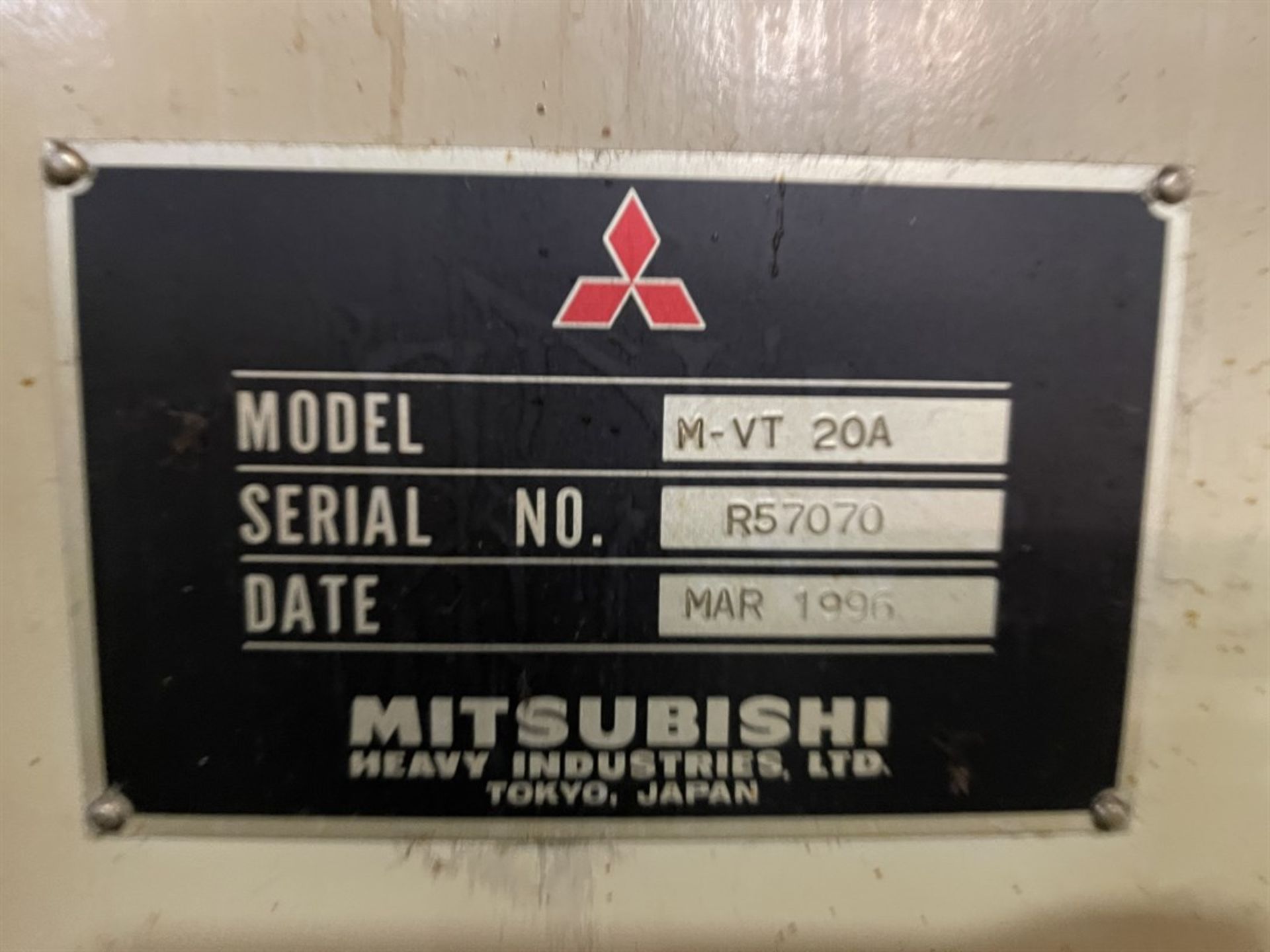 MITSUBISHI M-VT20A CNC Vertical Boring Mill, s/n R57070, w/ FANUC 16-T Control, 78.7” Table Dia, - Image 12 of 12