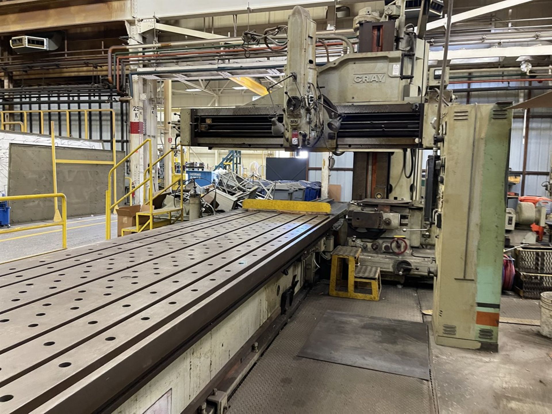 GRAY 48" x 18' Openside Milling Planer, s/n 6961 w/ 220”x 56” Table, 10-500 RPM, SONY Magnescale - Image 5 of 13