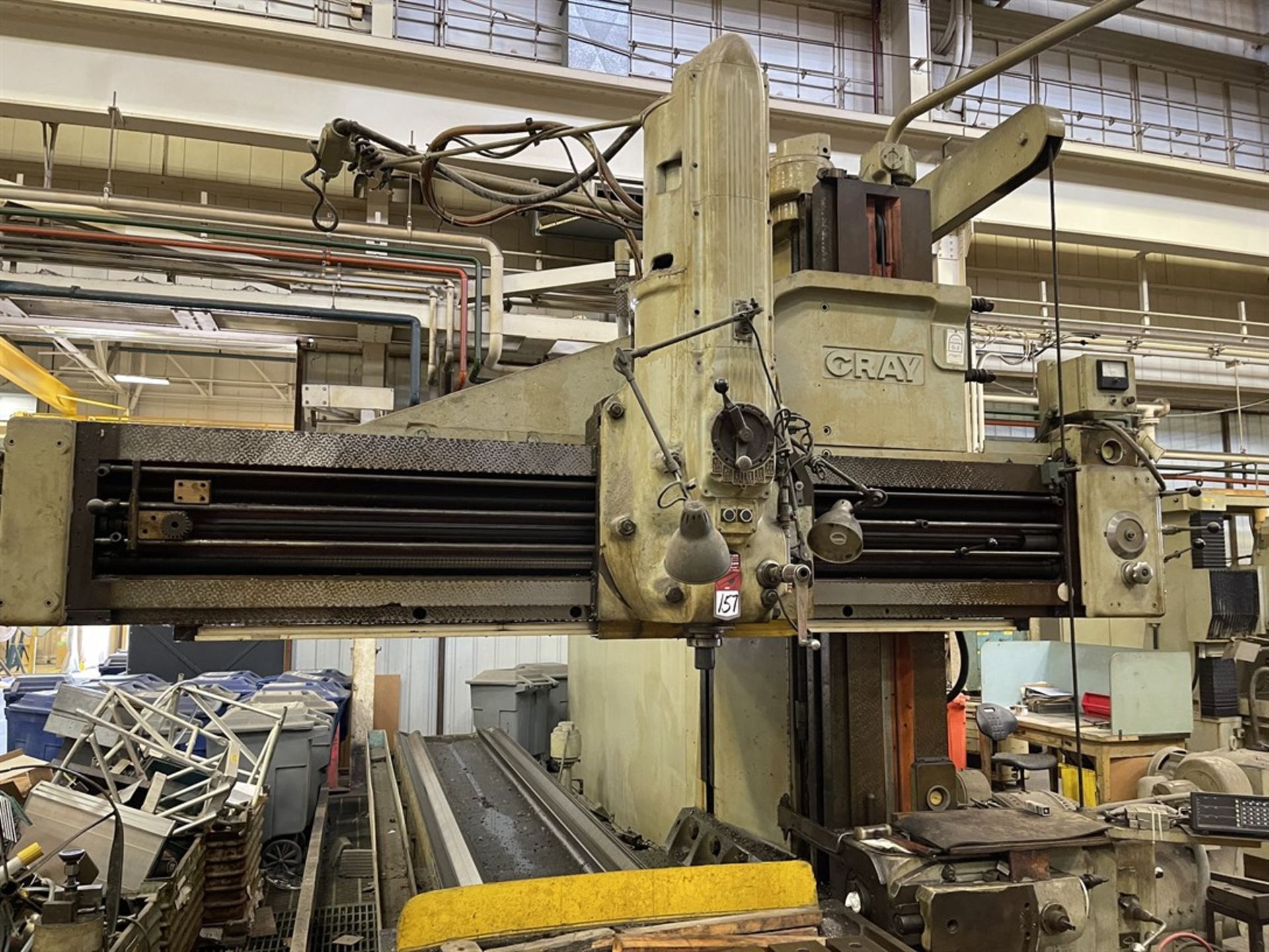 GRAY 48" x 18' Openside Milling Planer, s/n 6961 w/ 220”x 56” Table, 10-500 RPM, SONY Magnescale - Image 4 of 13