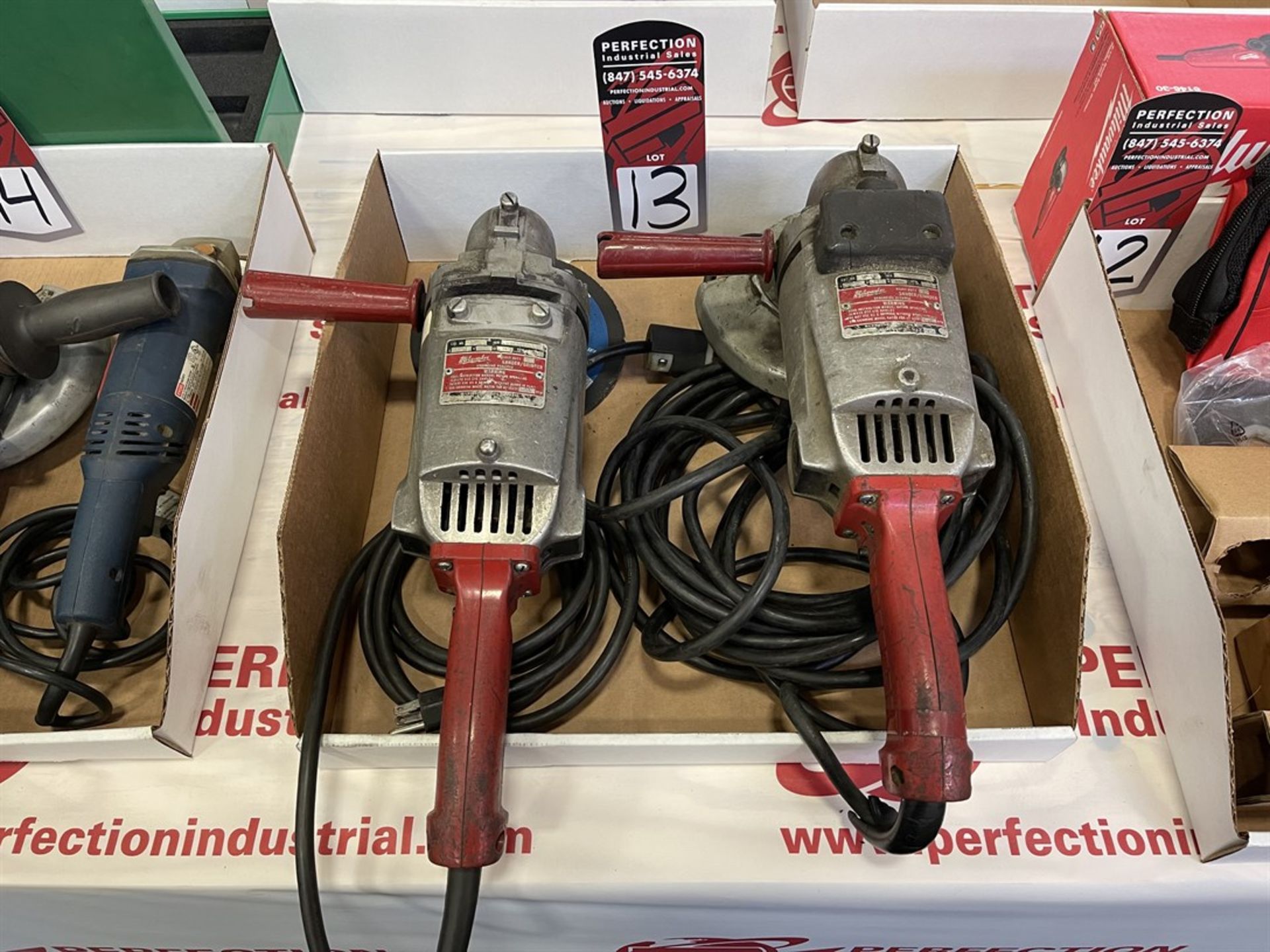 Lot of (2) MILWAUKEE 6054 Electric Grinders