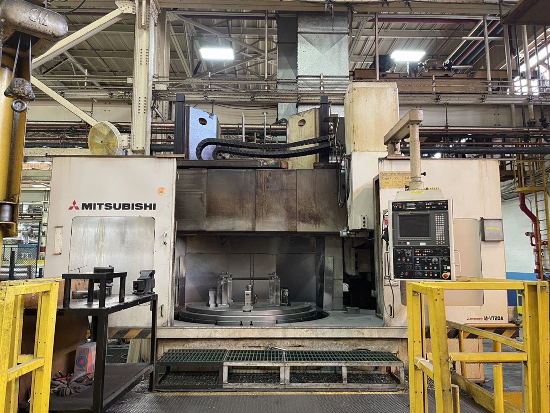 MITSUBISHI M-VT20A CNC Vertical Boring Mill, s/n R57070, w/ FANUC 16-T Control, 78.7” Table Dia,