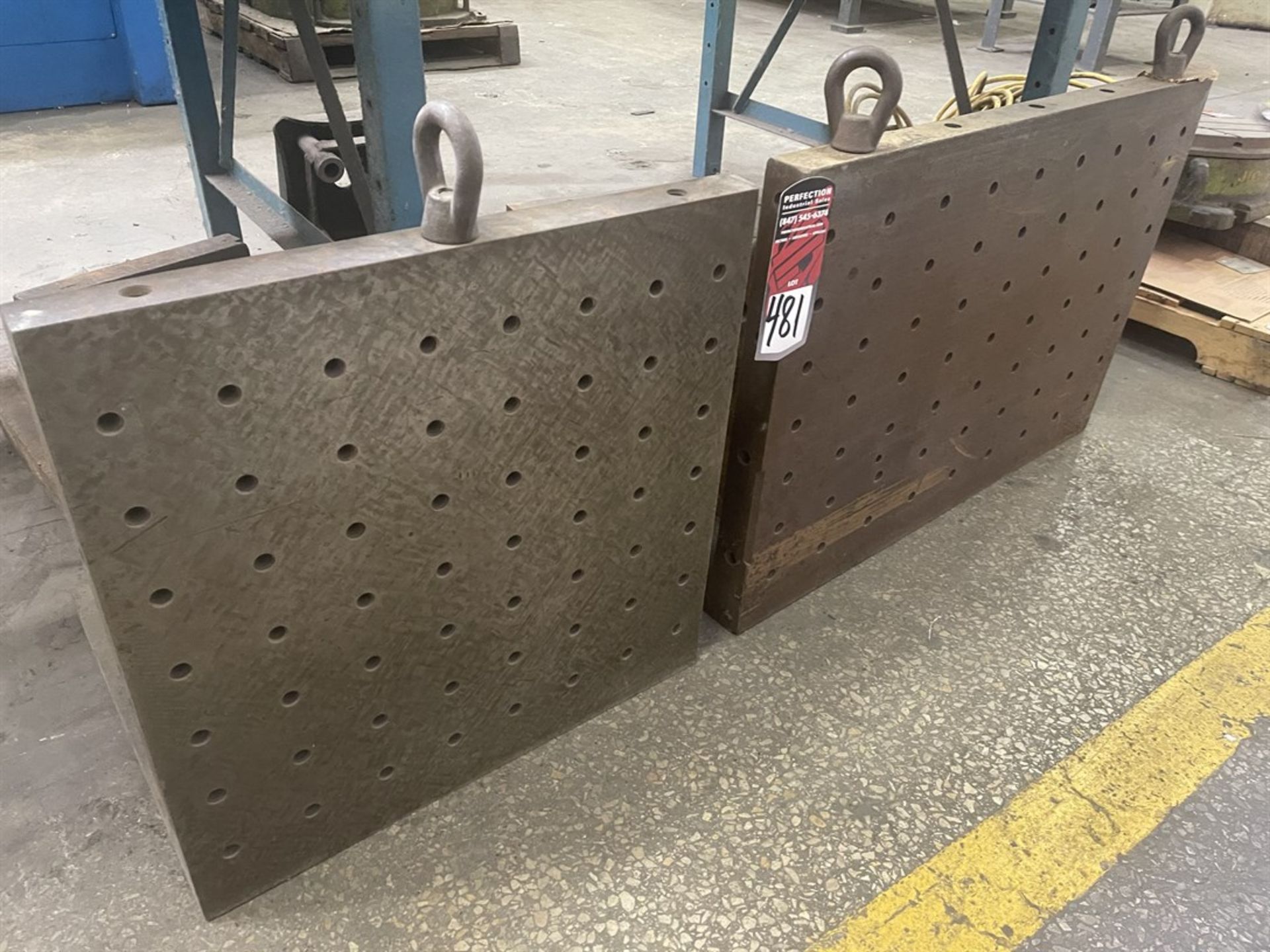 Lot of (2) Angle Plates, (1) 24" x 24" x 24" and (1) 24" x 36" x 24"