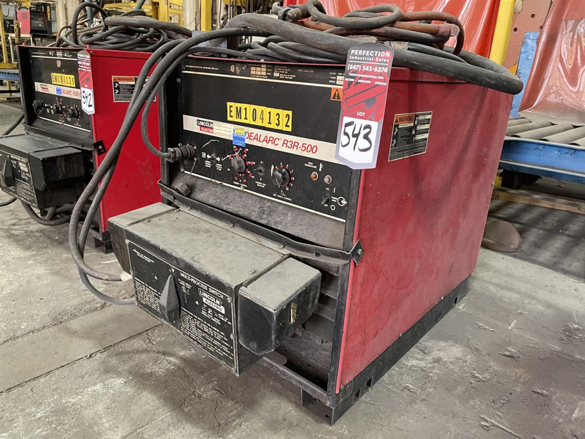 LINCOLN Idealarc R3R-500 TIG Welder w/ Multi-Process Switch, s/n U1951004919, (H1)