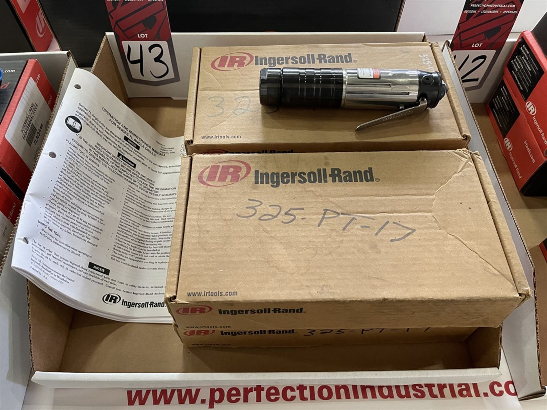 Lot Comprising (4) NEW INGERSOLL RAND 7LJ2A41 Pneumatic Drills