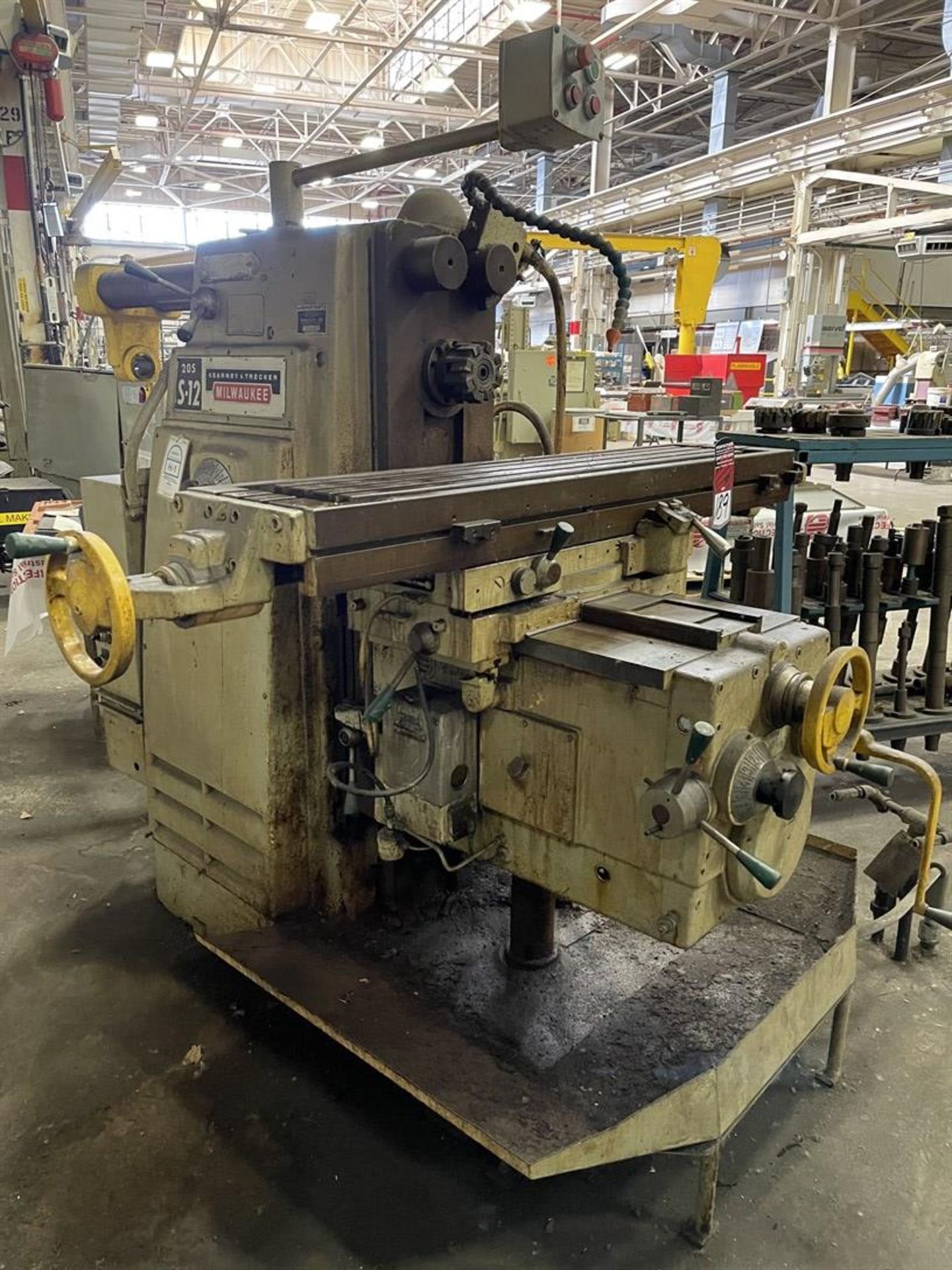 KEARNEY & TRECKER MILWAUKEE 205 S-12 Horizontal Mill, s/n NA, w/ 56.5”x 12” Table - Image 2 of 6