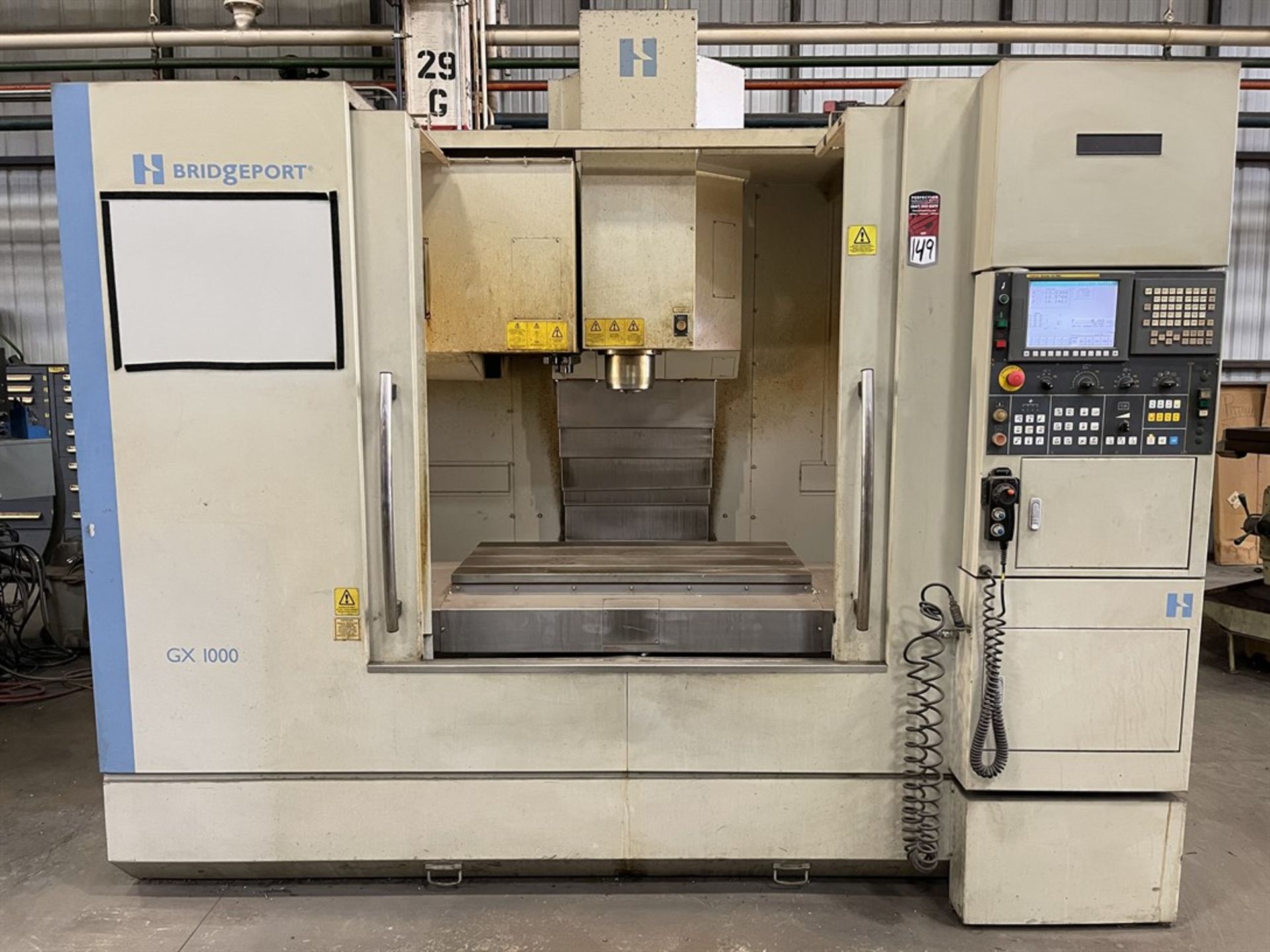 2010 BRIDGEPORT GX1000 Vertical Machining Center, s/n NVCB0C0032, w/ 21.25"x 44" Table, Travels: x-