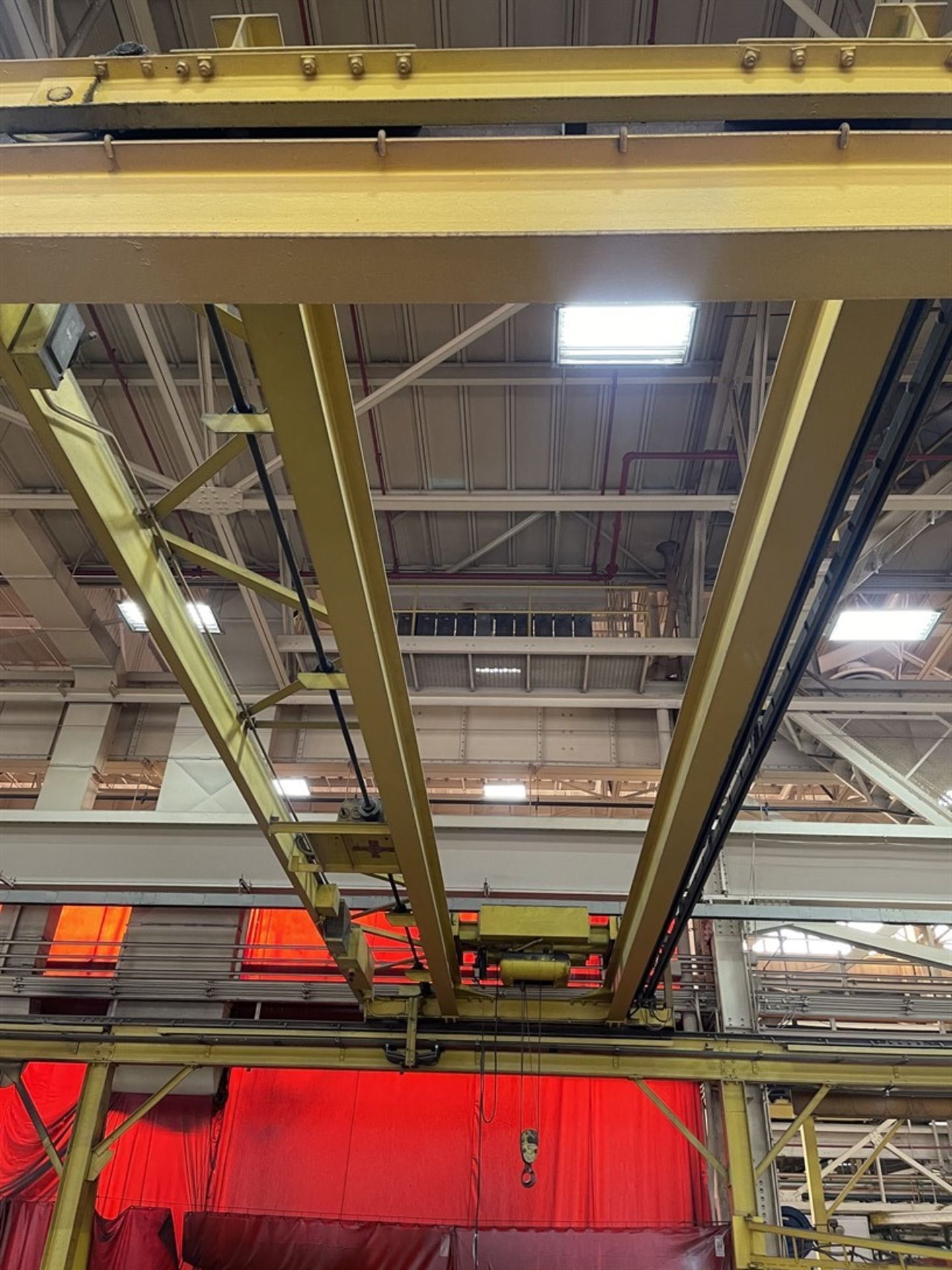 ABELL HOWE Free Standing Crane System, Approx. 30'W x 160'L x 14' Under Rail, (2) CM 5-Ton Hoists w/ - Image 4 of 7