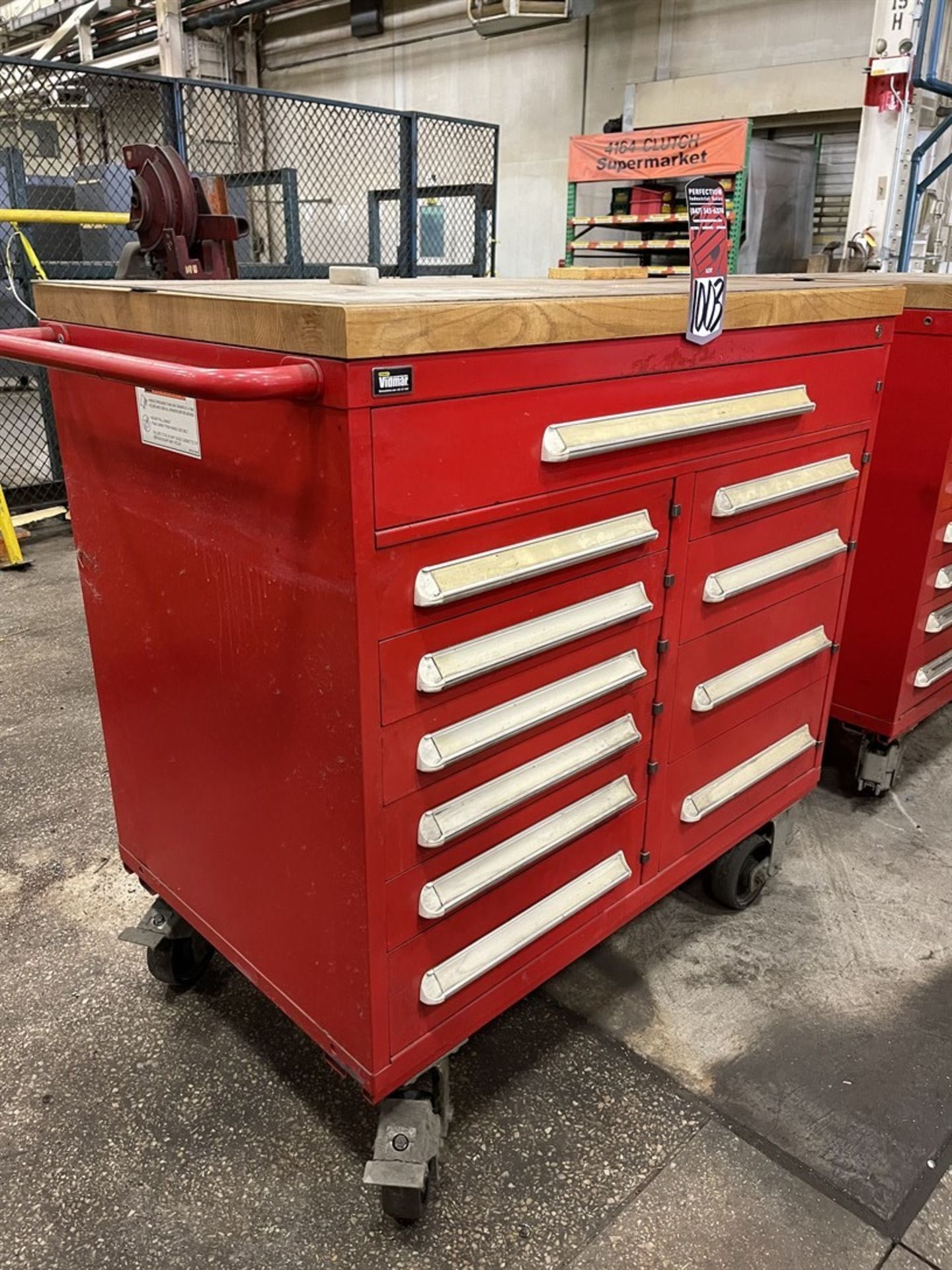 STANLEY VIDMAR Rolling Tool Chest w/ Wood Top