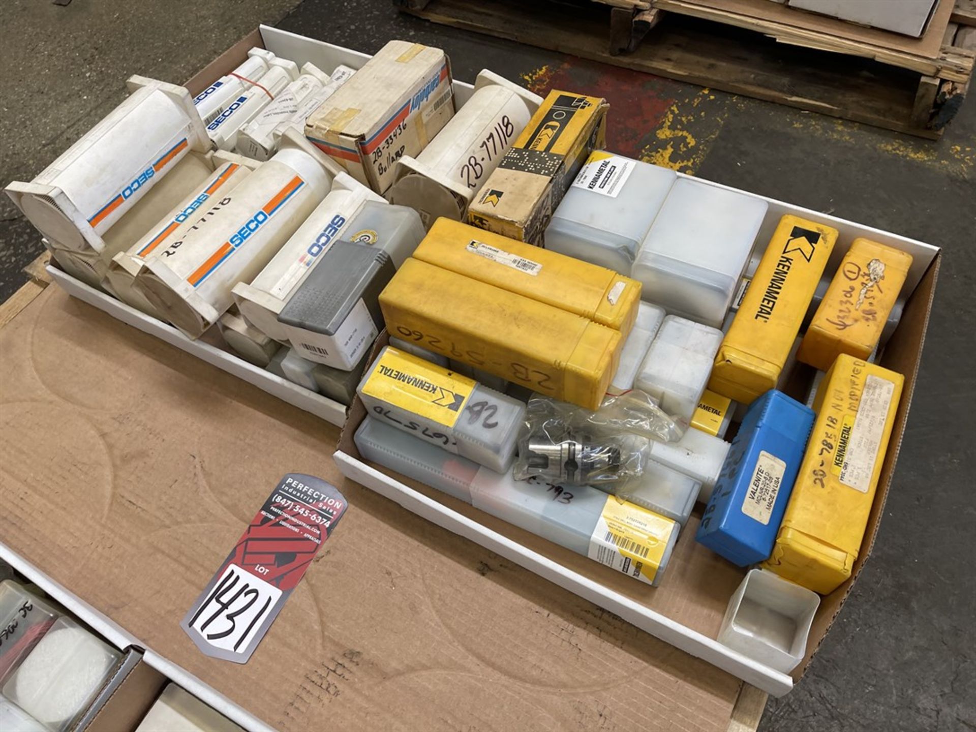 Lot of Assorted Seco and Kennametal Turning Tool Holders, Kennametal Face Mills and Assorted Komet - Image 3 of 3