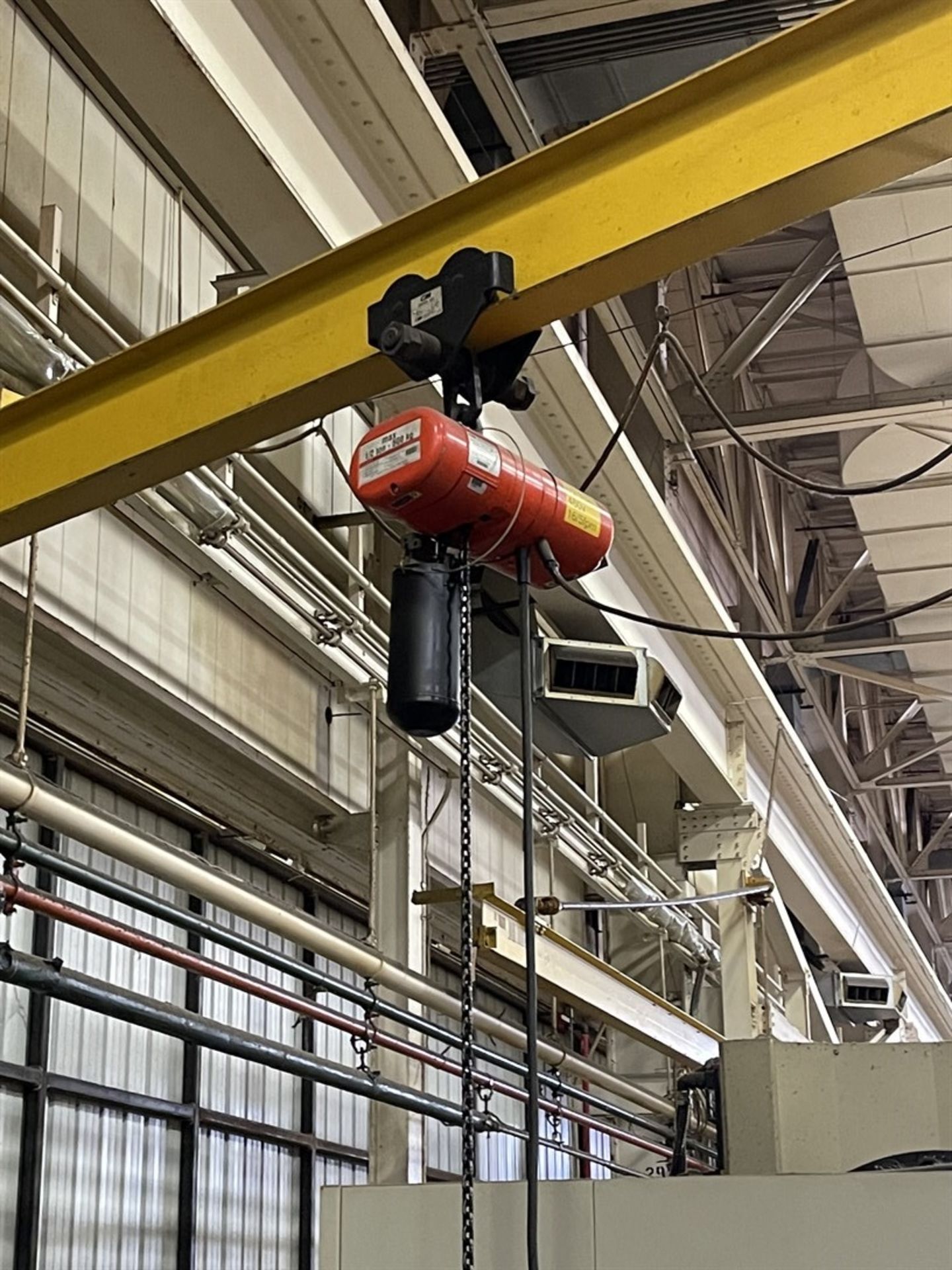 HS 1/2 Ton Girder Mount Jib Crane, Approx. 24' Reach, w/ 1/2 Ton CM Lodestar Electric Hoist w/ - Image 3 of 6