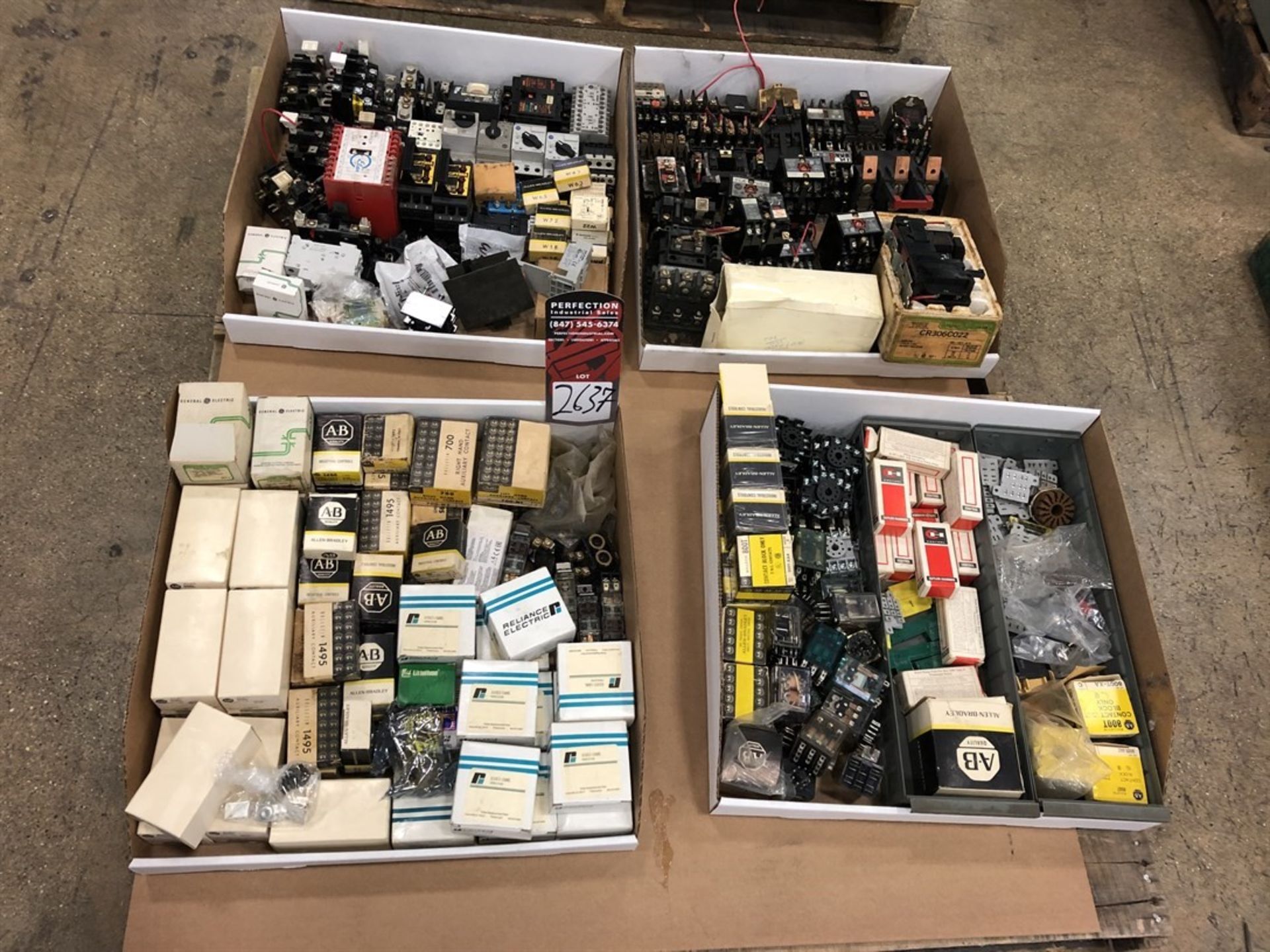 Lot Comprising Assorted Contactors and Relays, (21L)