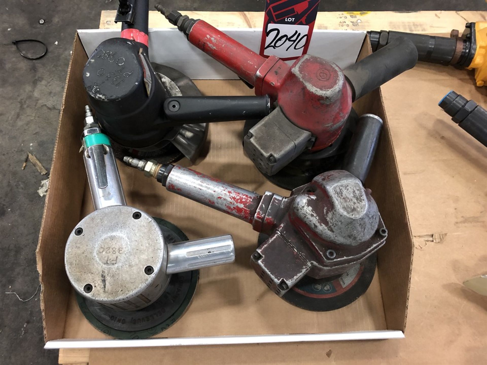 Lot Comprising (4) Pneumatic Angle Grinders, (25G)