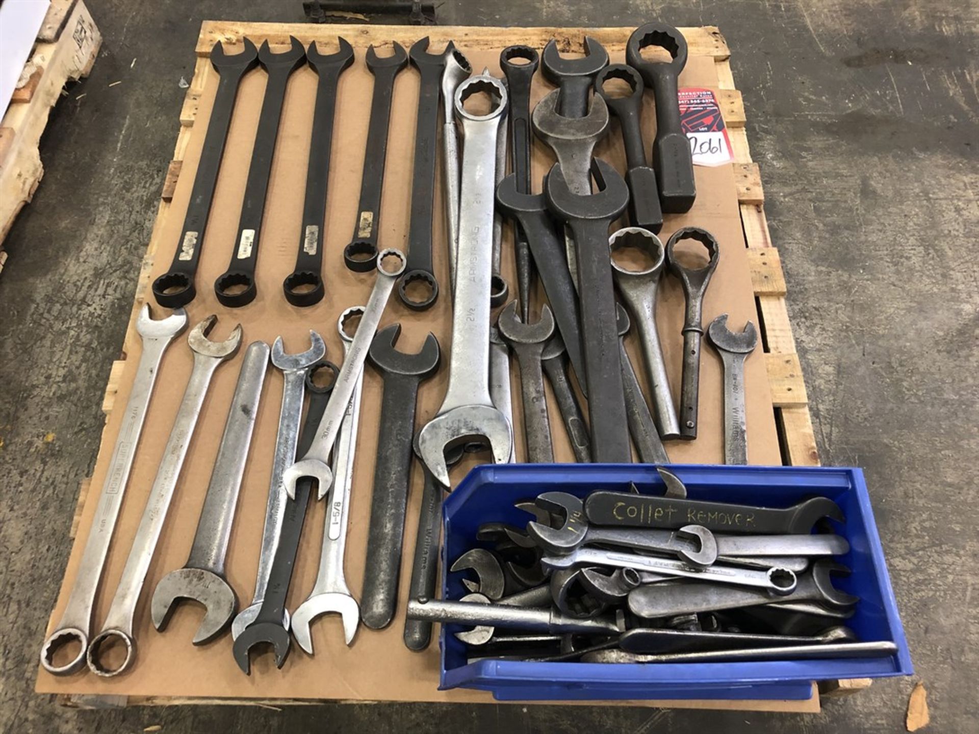 Lot Comprising Assorted Large Wrenches, and Strike Wrenches, (25F)