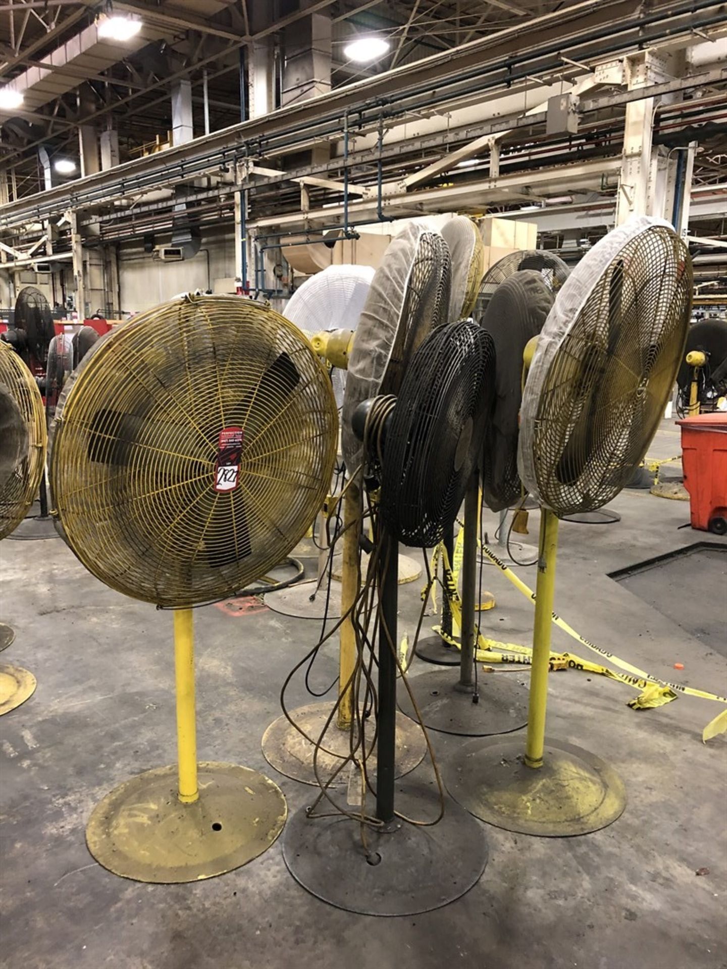 Lot Comprising (5) Pedestal Shop Fans, (13G)