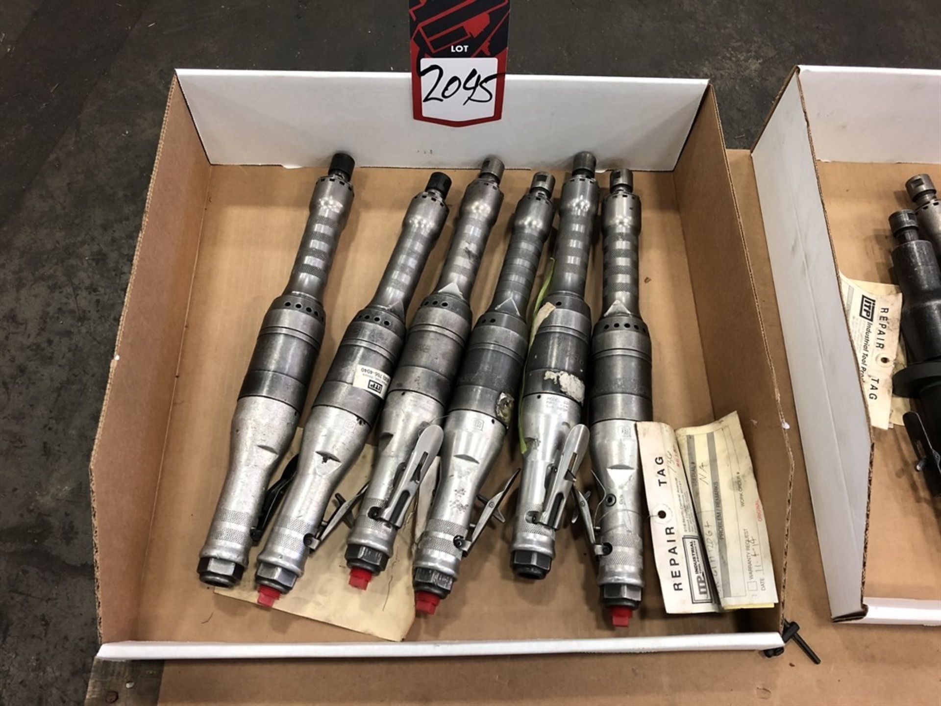 Lot Comprising Assorted Pneumatic Grinders, (25G)