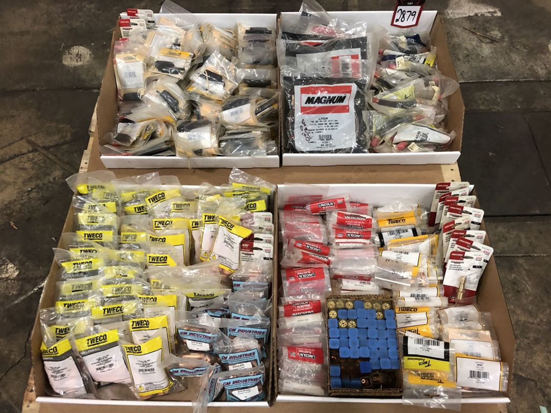 Lot Comprising Assorted Welding Torch Contact Tips, Wire Conduit, and Insulators, (23K)