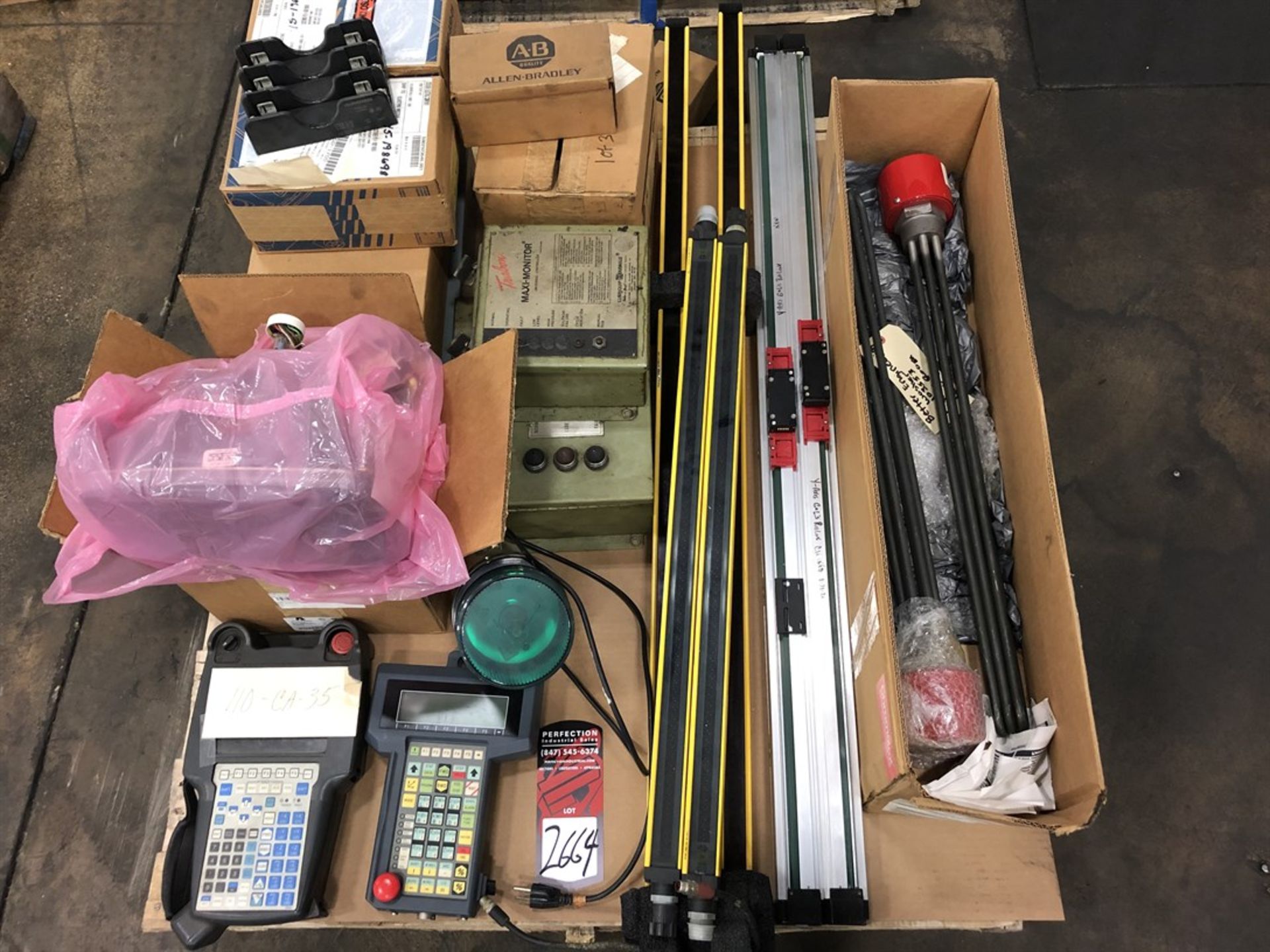 Lot Comprising Fanuc Pendants, Motion Safety Sensors, and Treban Controllers, (21L)