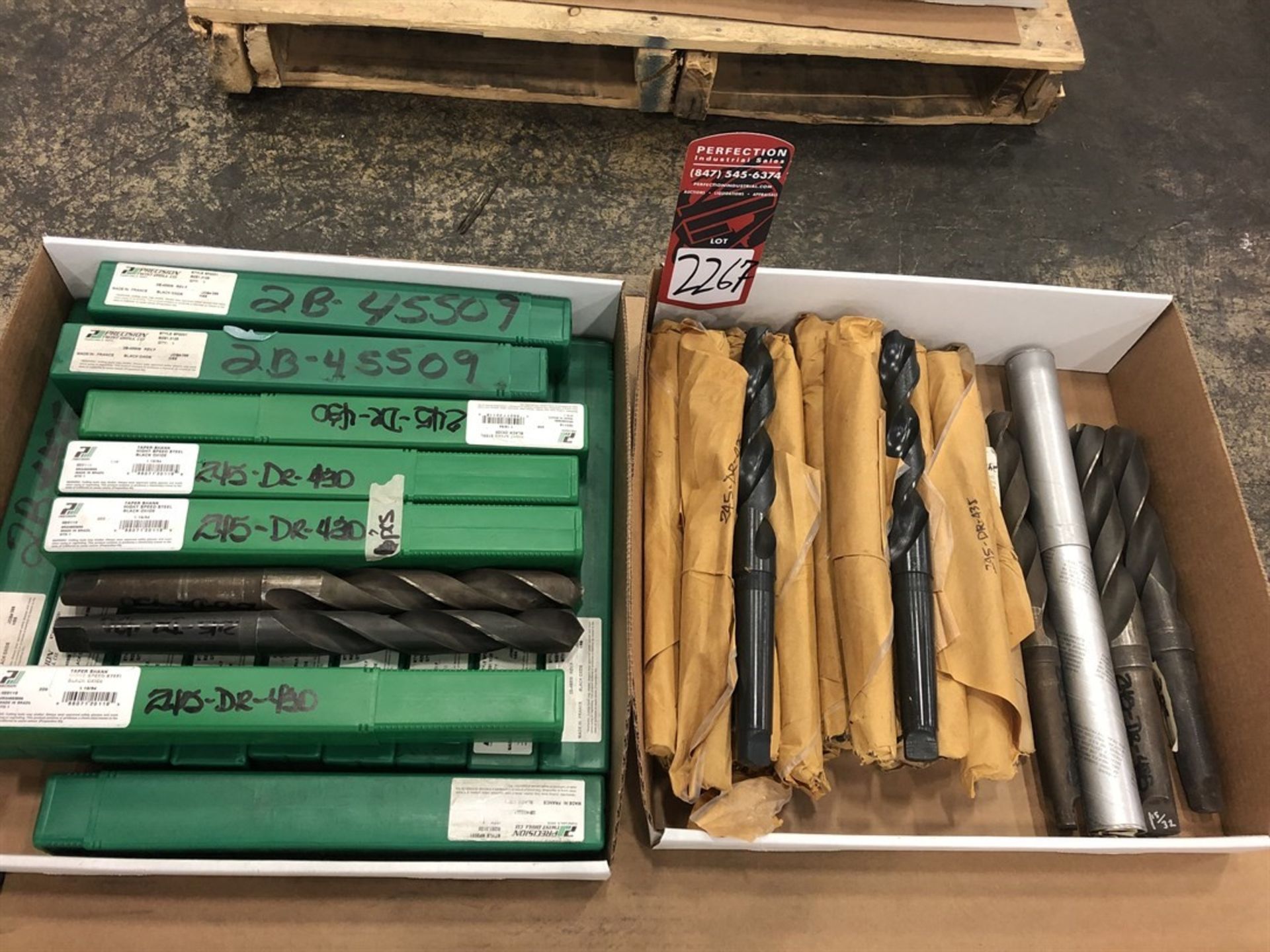 Lot Comprising Assorted New And Used Tapered Twist Drills, (21H)