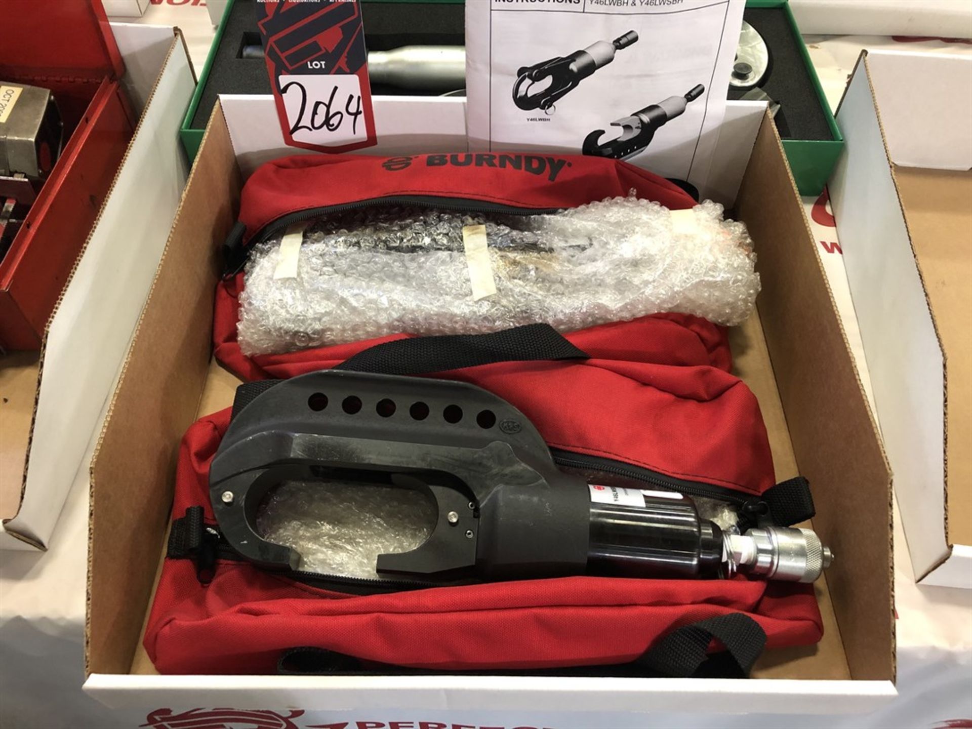 Lot Comprising (2) Burndy Y46WSBH Hydraulic Remote Crimping Tool, and (1) Greenlee Dieless - Image 3 of 3