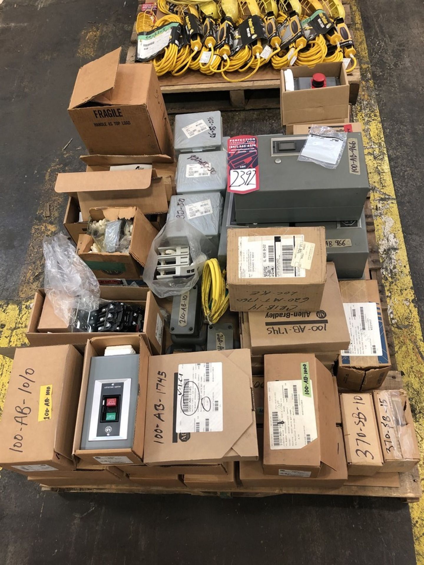 Lot Comprising Electronics, Including Disconnects, Contactors, and Switches, (25E)