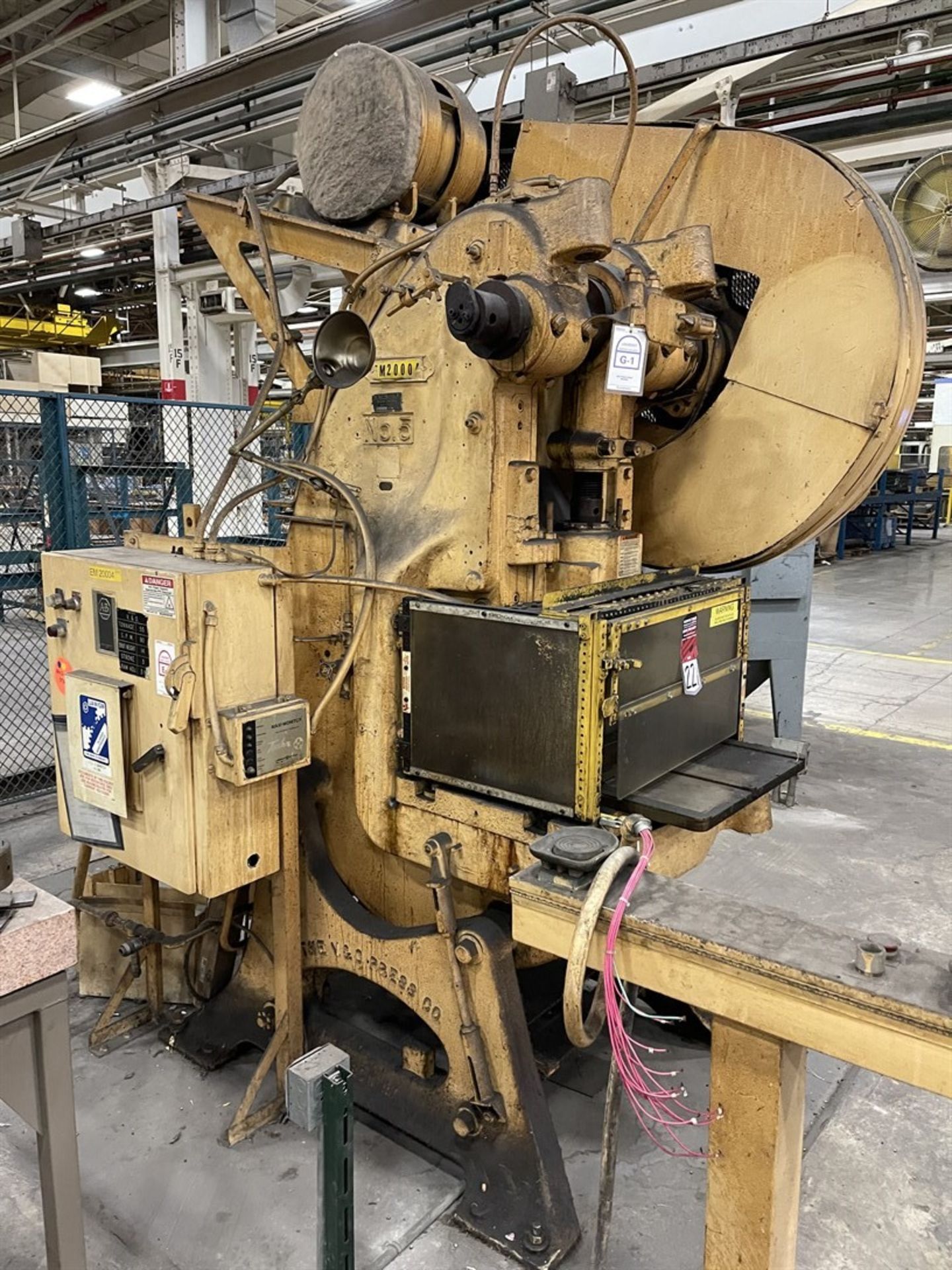 V & O No. 5 55 Ton OBI Press, s/n 505-26, w/3” Stk, 3.5” Adj, 14” SH, 90 SPM (E15) - Image 2 of 5