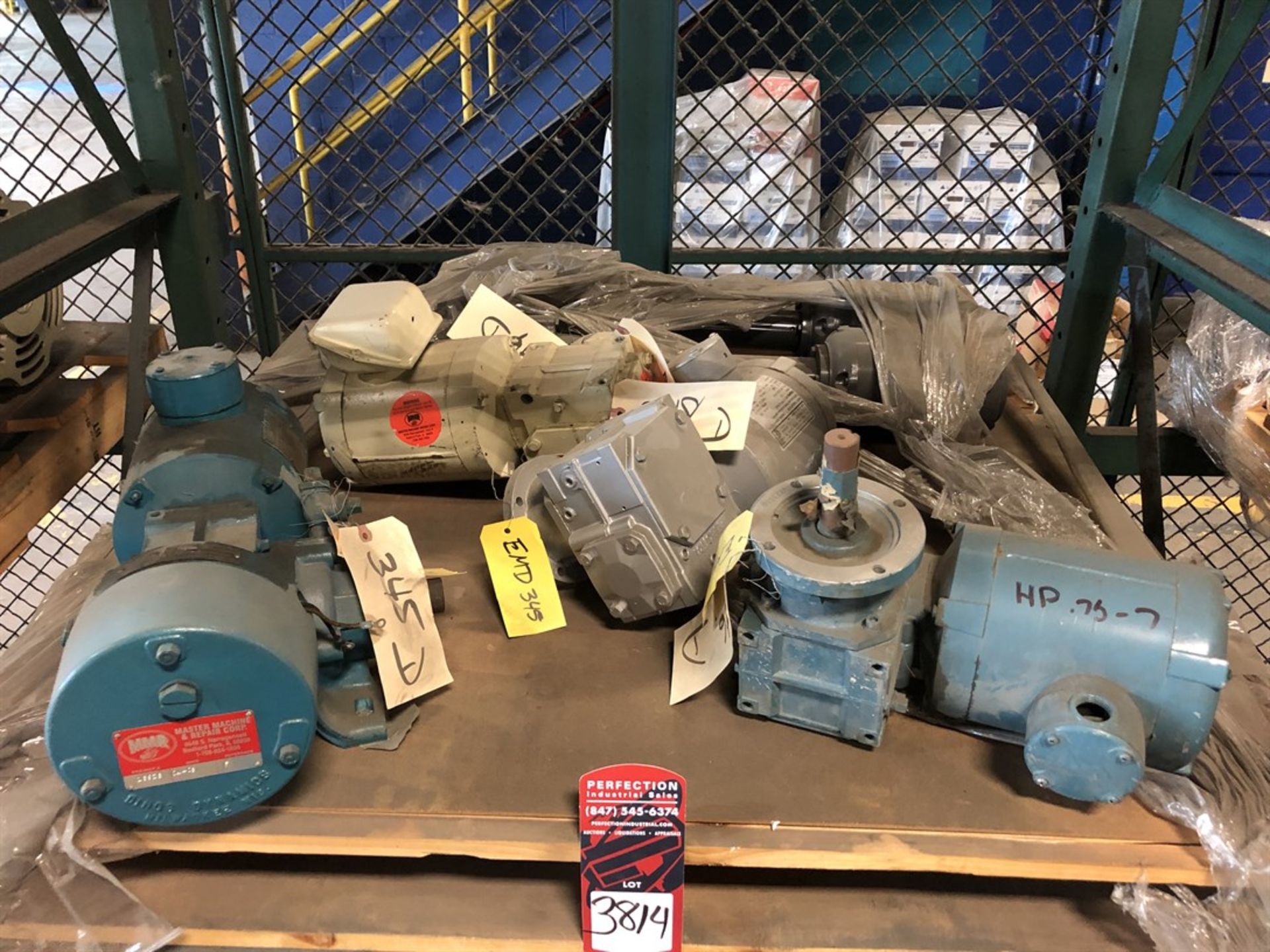Lot Electric Motors and Gear Boxes, (F11 H Building)
