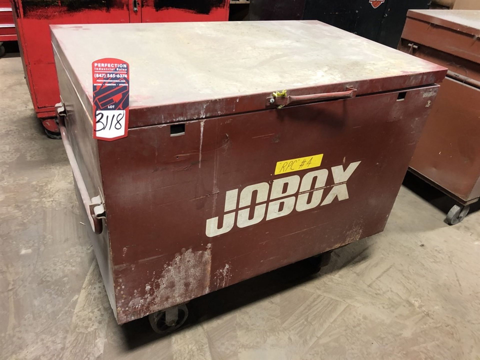 Jobox 656990R1 Heavy Duty Rolling Tool Cabinet, w/ Contents, (H11 H-Building)