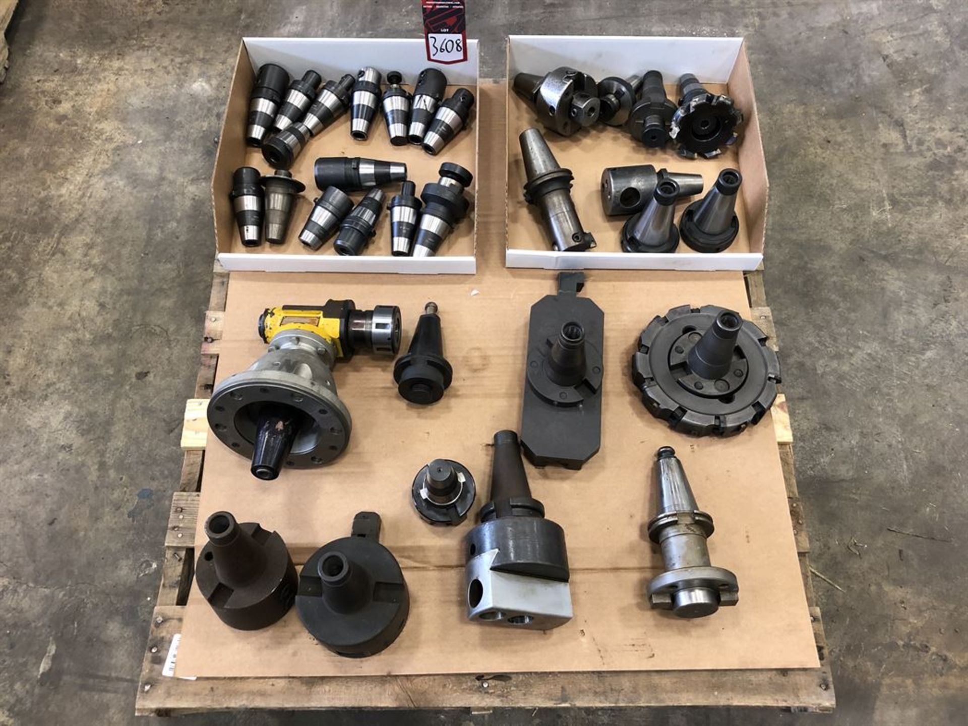 Lot CAT 50, BT 50, Kennametal Right Angle Tool and Narex Quick Change Tapered Tool Holders, (13C)