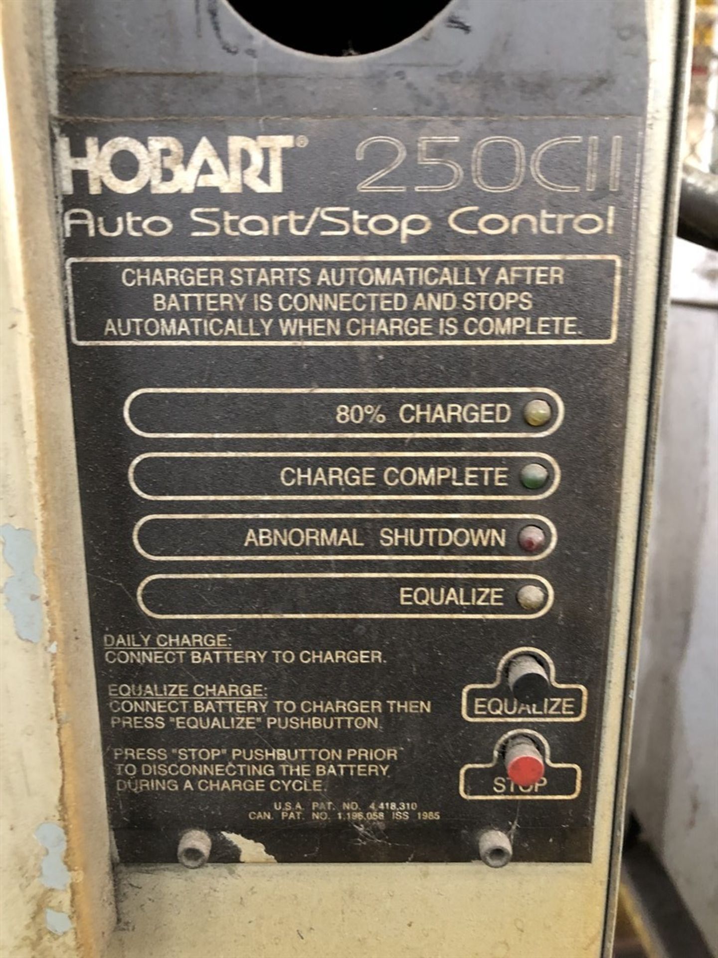 HOBART 250C11 Auto Start/Stop Battery Charger,(L34 MSB) - Image 2 of 2