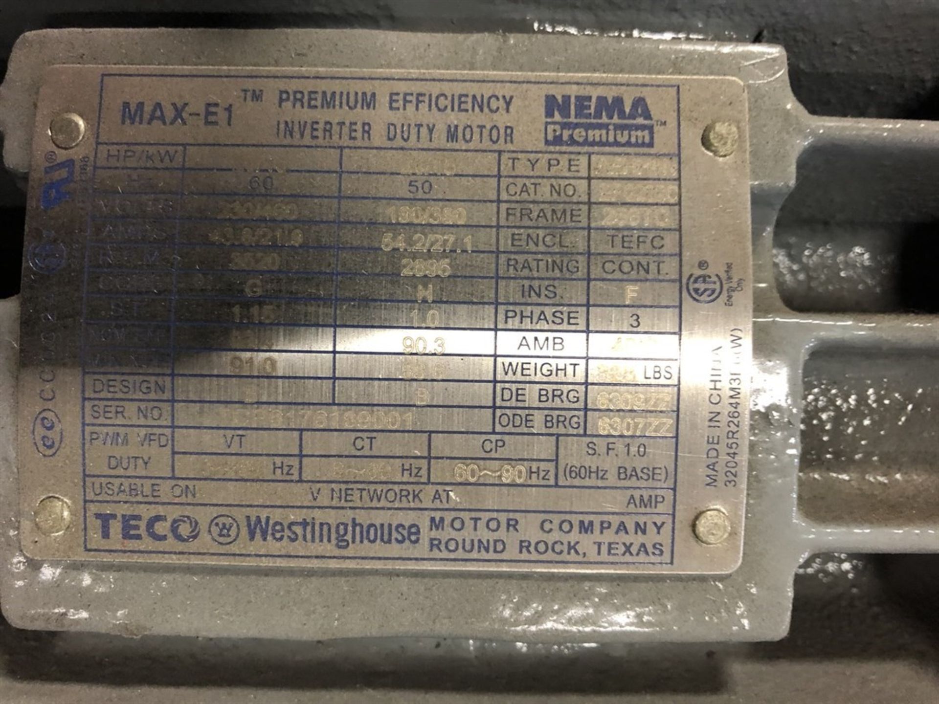 Lot (1) Westinghouse 20/15 HP Electric Motor and (1) Delco 7.5 HP Electric Motor, (P29 H Building) - Image 2 of 3