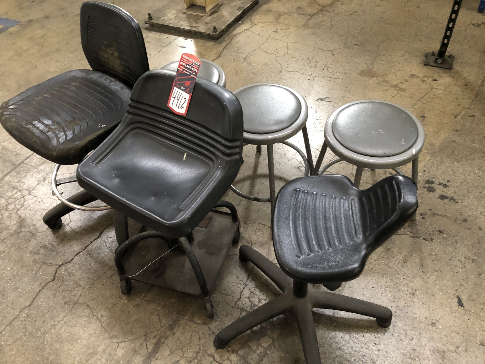 Lot of Assorted Shop Chairs and Stools, (31P)