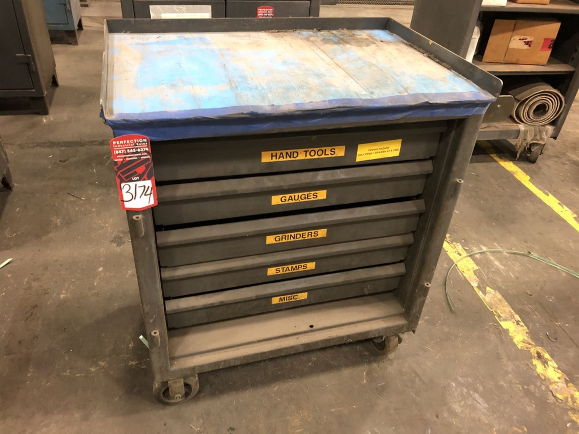Strong Hold 24x36x42" Heavy Duty Rolling Shop Cabinet, (9K)