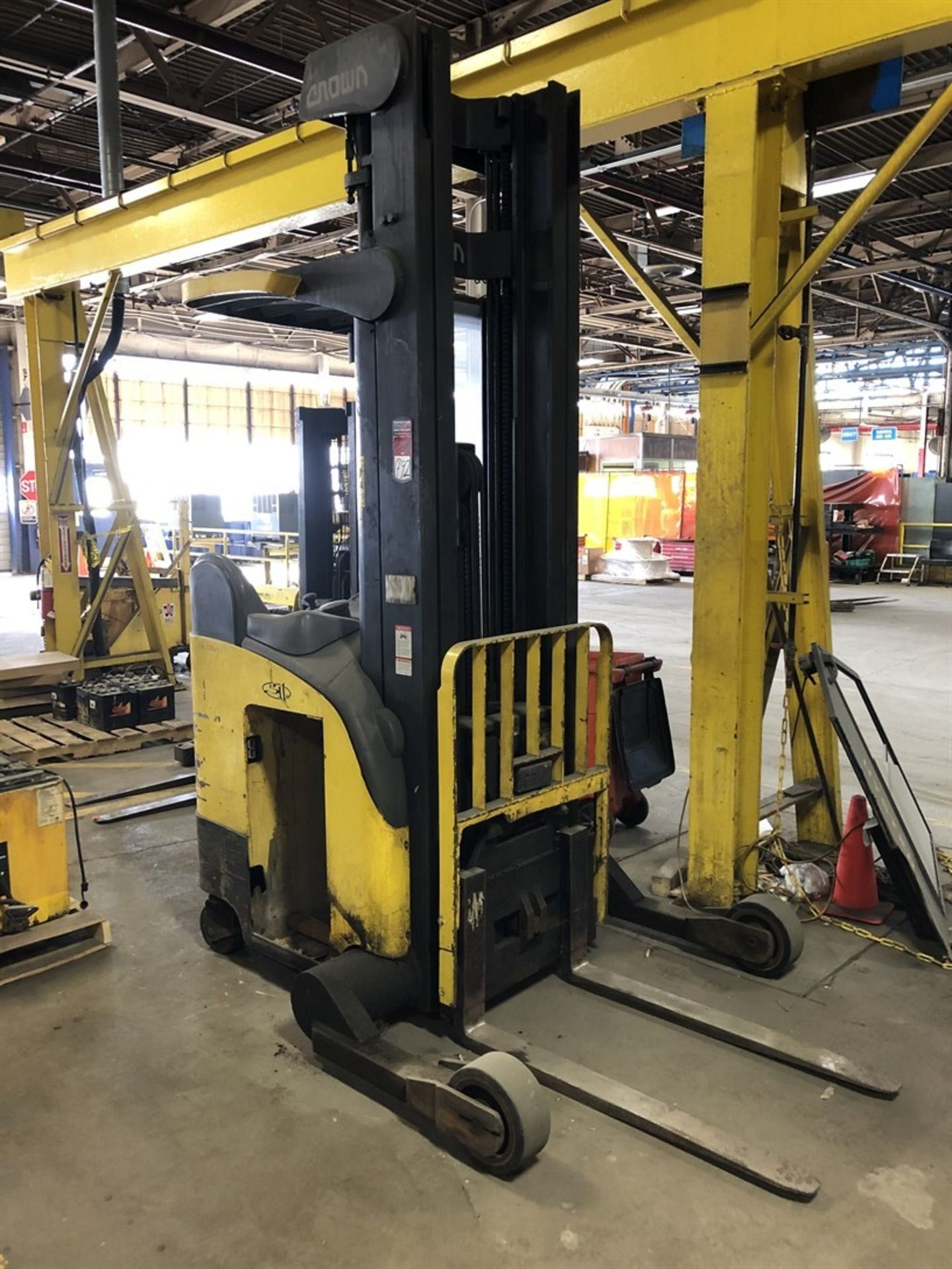 CROWN RR 5000 Series 4,200 Electric Reach Truck, s/n 1A205969, 42" Forks, (Condition Unknown), (