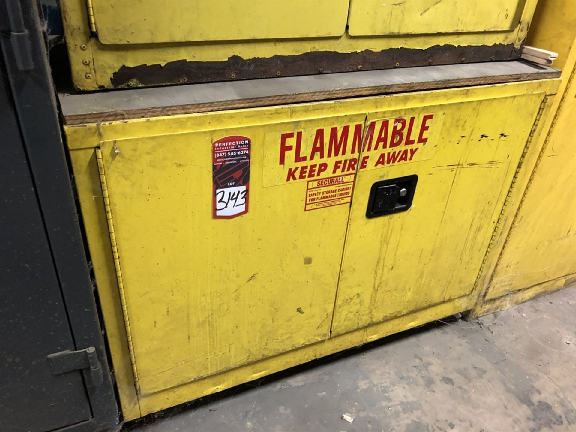 Secure All Flammable Liquids Storage Cabinet, (Wood Shop H9 H-Building)